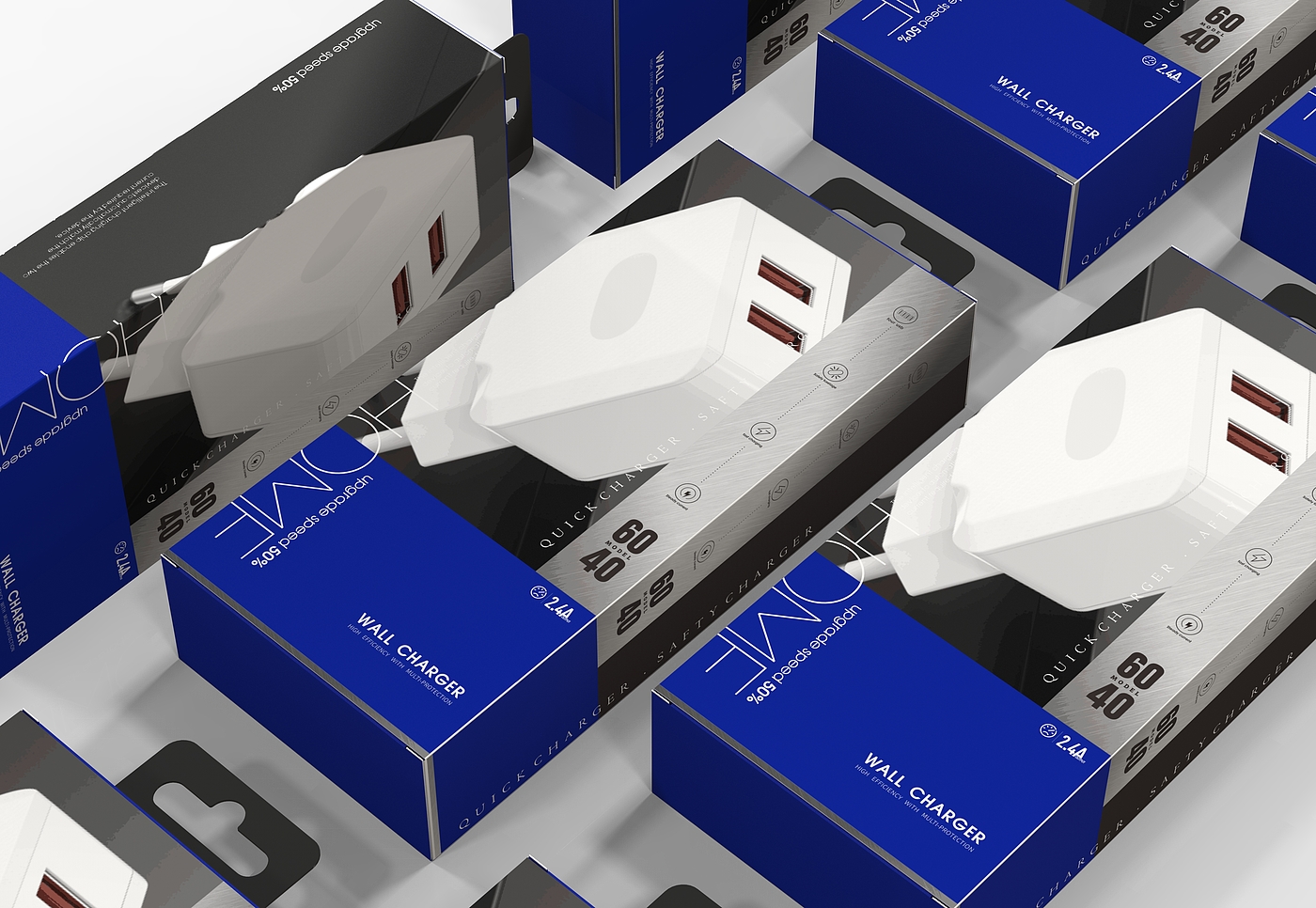 Charger packaging，3C digital，Power packaging，Travel charging，Home charge，Consumer electronics，Brand design，Fast charging，