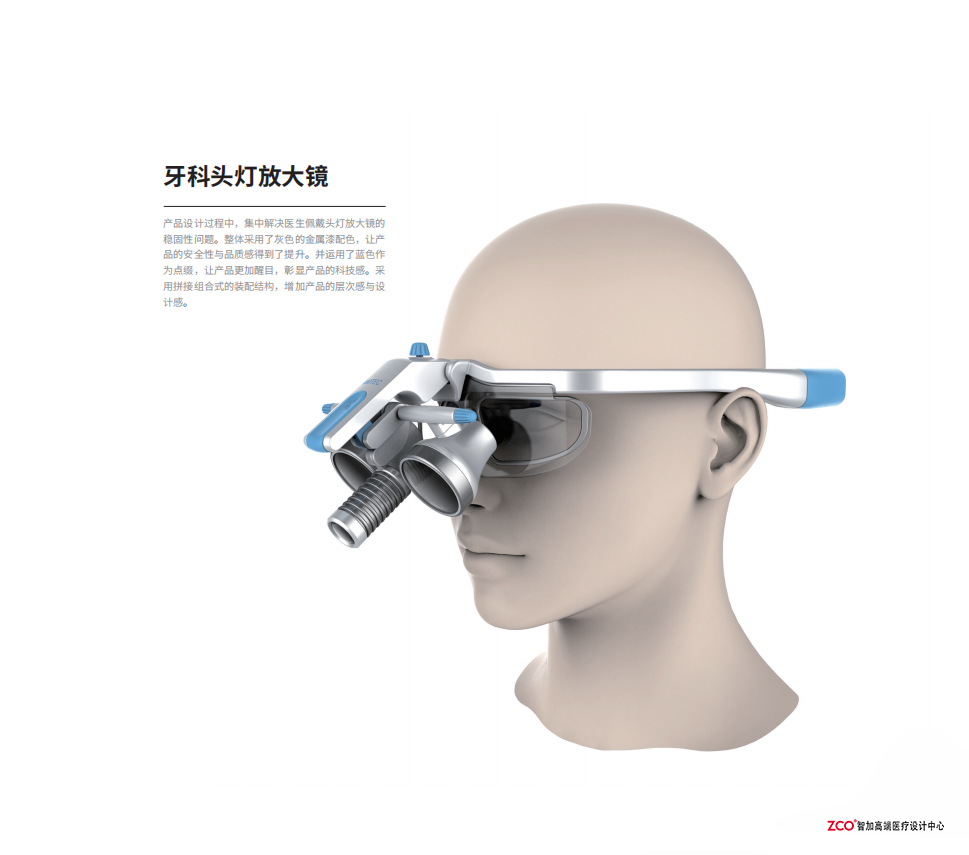 Zhijia design，medical care，apparatus，Headlights，magnifier，convenient，