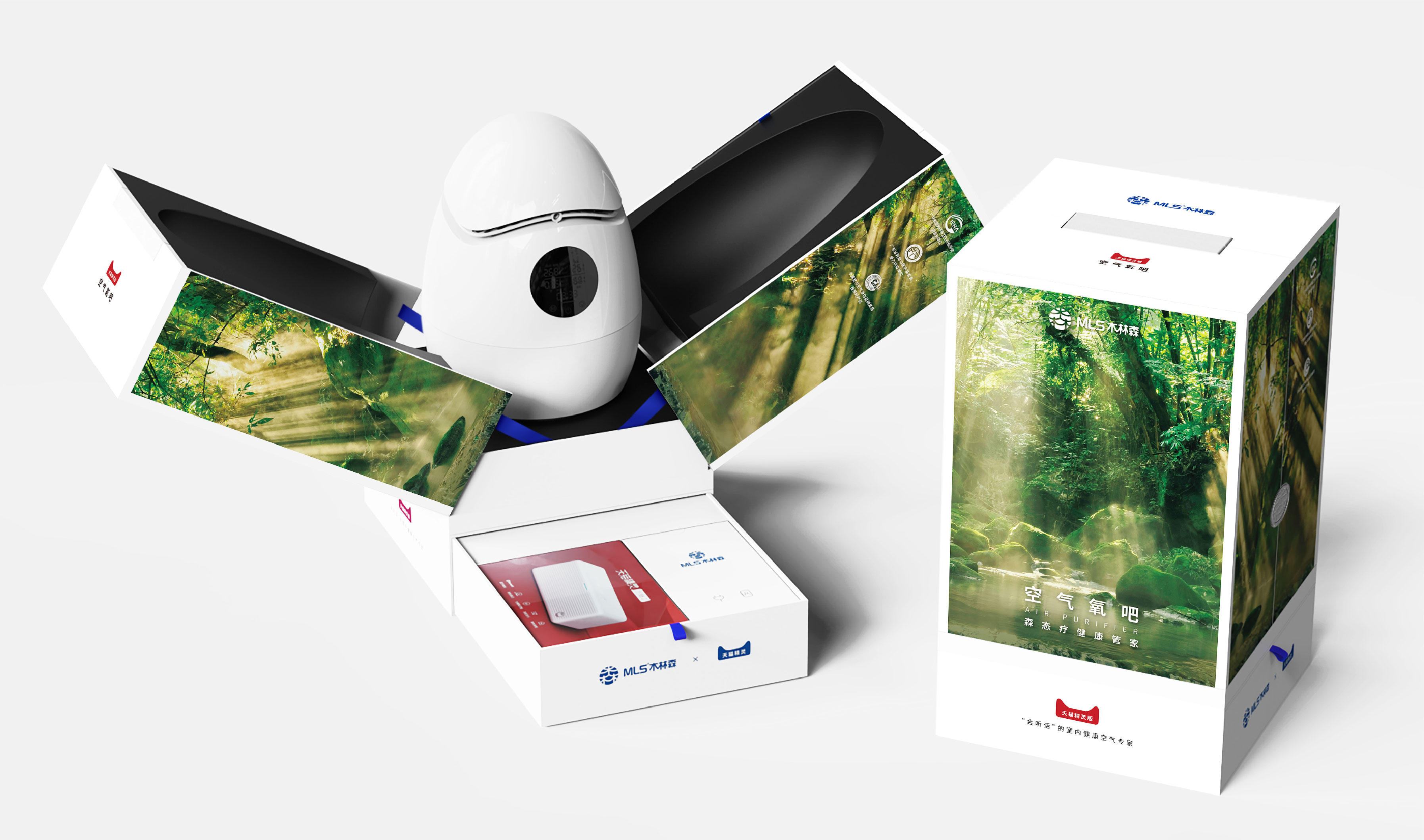 Brand design，Packaging design, packaging structure，IP Design，Logo design，Humidifier packaging，Health market，Home appliance packaging，Marketing planning，