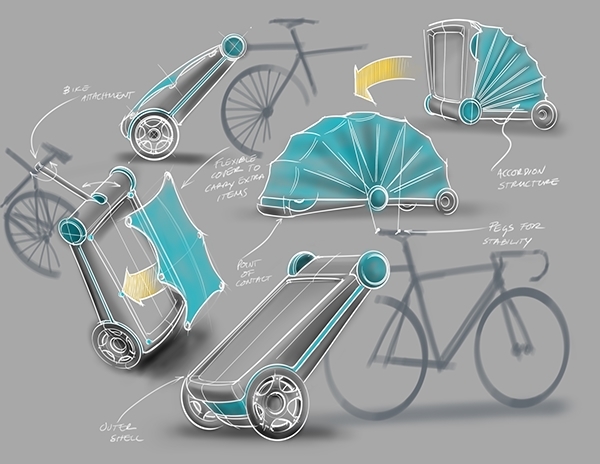 Ride，Portable，Tent，outdoors，product design，