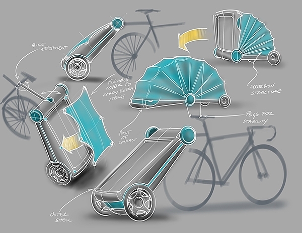 Ride，Portable，Tent，outdoors，product design，