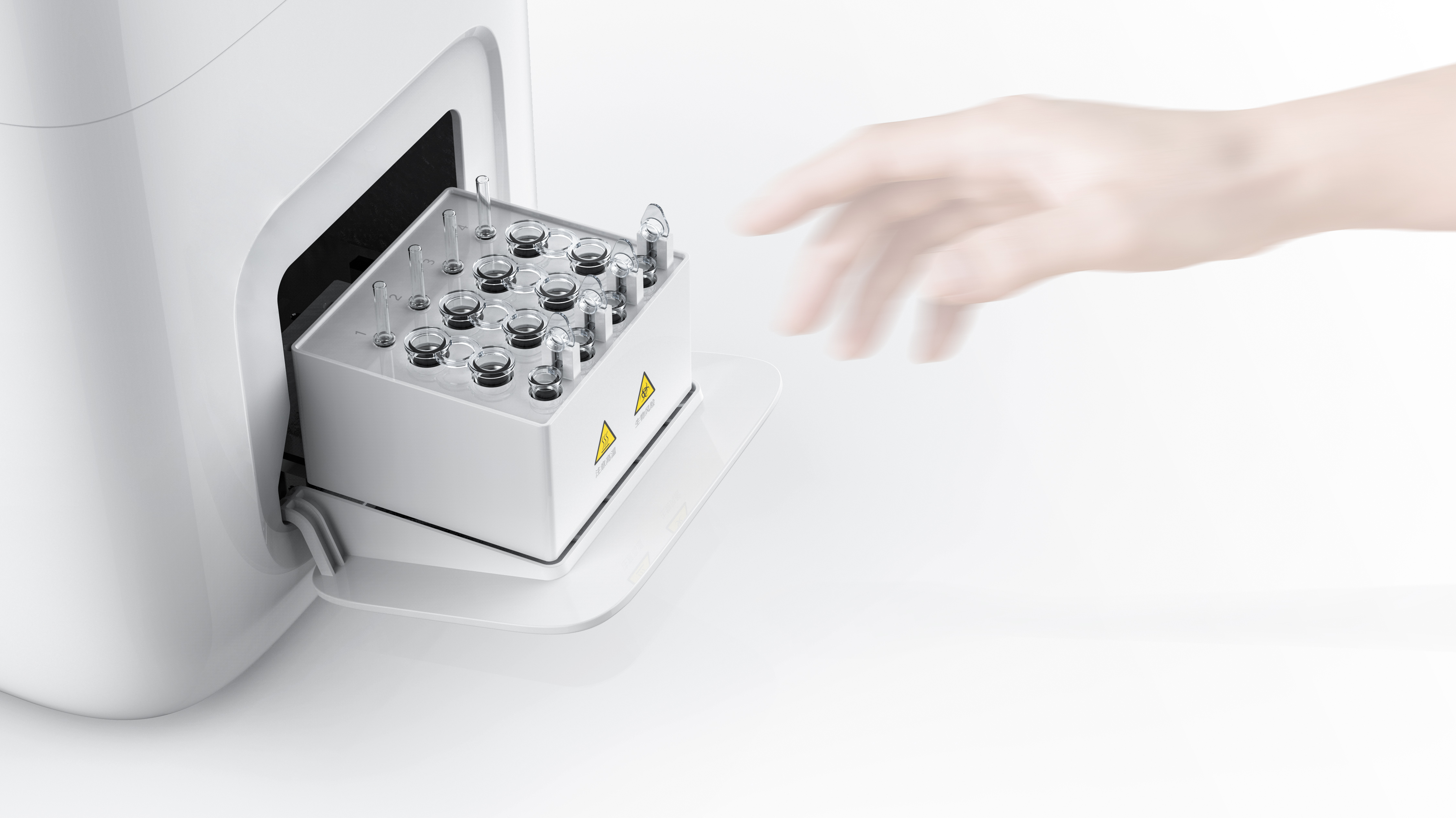 Medical design，product design，Nucleic acid extractor，Gravity design，Visual dynamic design，Visual display，