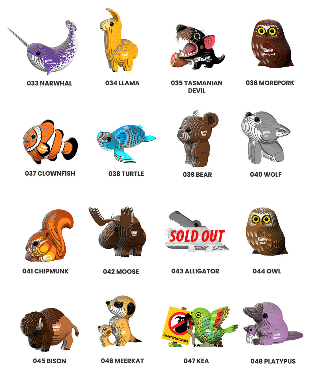 EUGY，Environmental protection 3D cardboard puzzle，Children's Toys，2022 Red Dot Product Design Award，