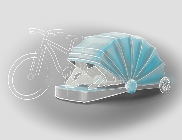 Ride，Portable，Tent，outdoors，product design，