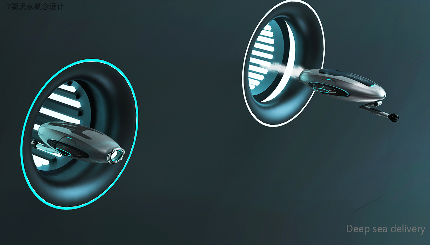 Design of Underwater Robot，Robot design，Conceptual Robot Design，Submarine in Science Fiction Movies，industrial design，product design，Sense of science and technology，science fiction，