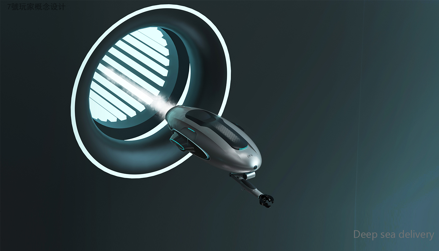 Design of Underwater Robot，Robot design，Conceptual Robot Design，Submarine in Science Fiction Movies，industrial design，product design，Sense of science and technology，science fiction，