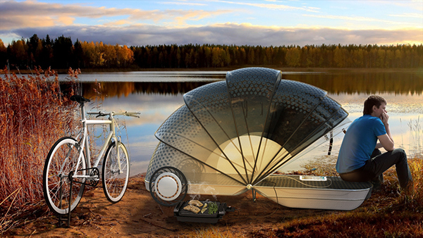 Ride，Portable，Tent，outdoors，product design，