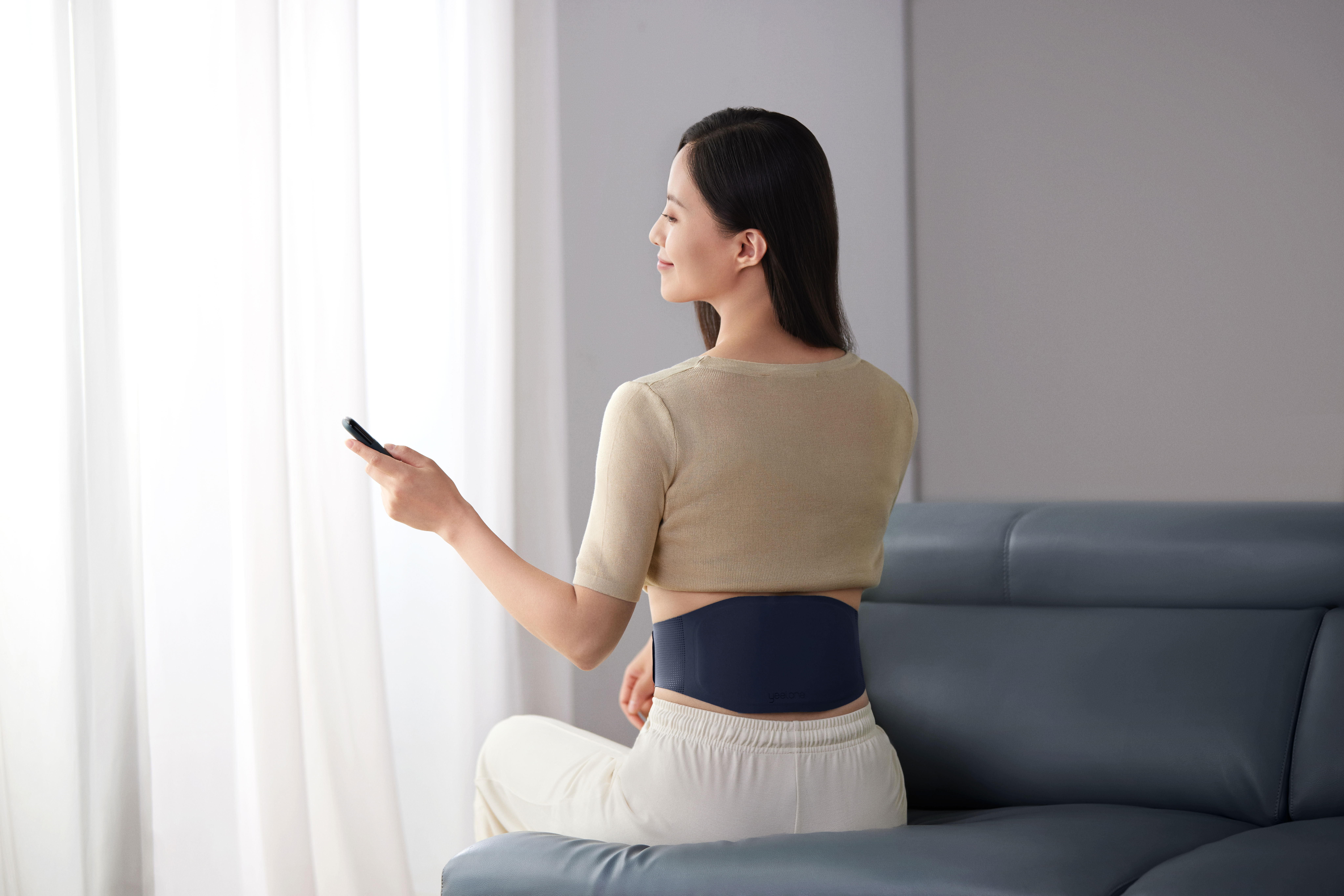 Yeelane，lumbar lumbar massager，EMS pulse massager，Hot belt massage，belt，Belt，Warm palace belt，Belt massage，