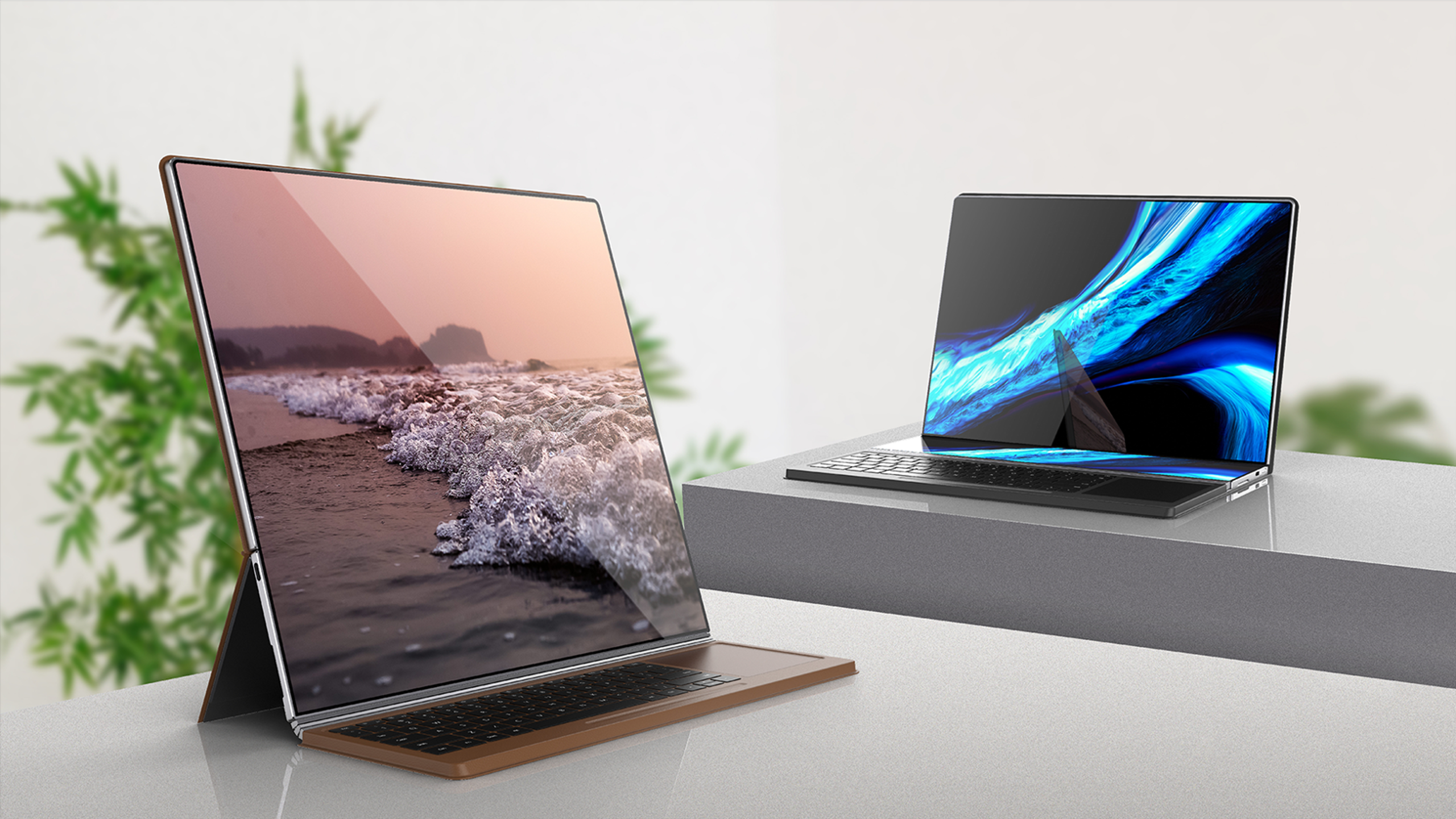 Folding screen，Concept notebook，Notebook design，Intelligent office，Computer design，association，Notebook computer，