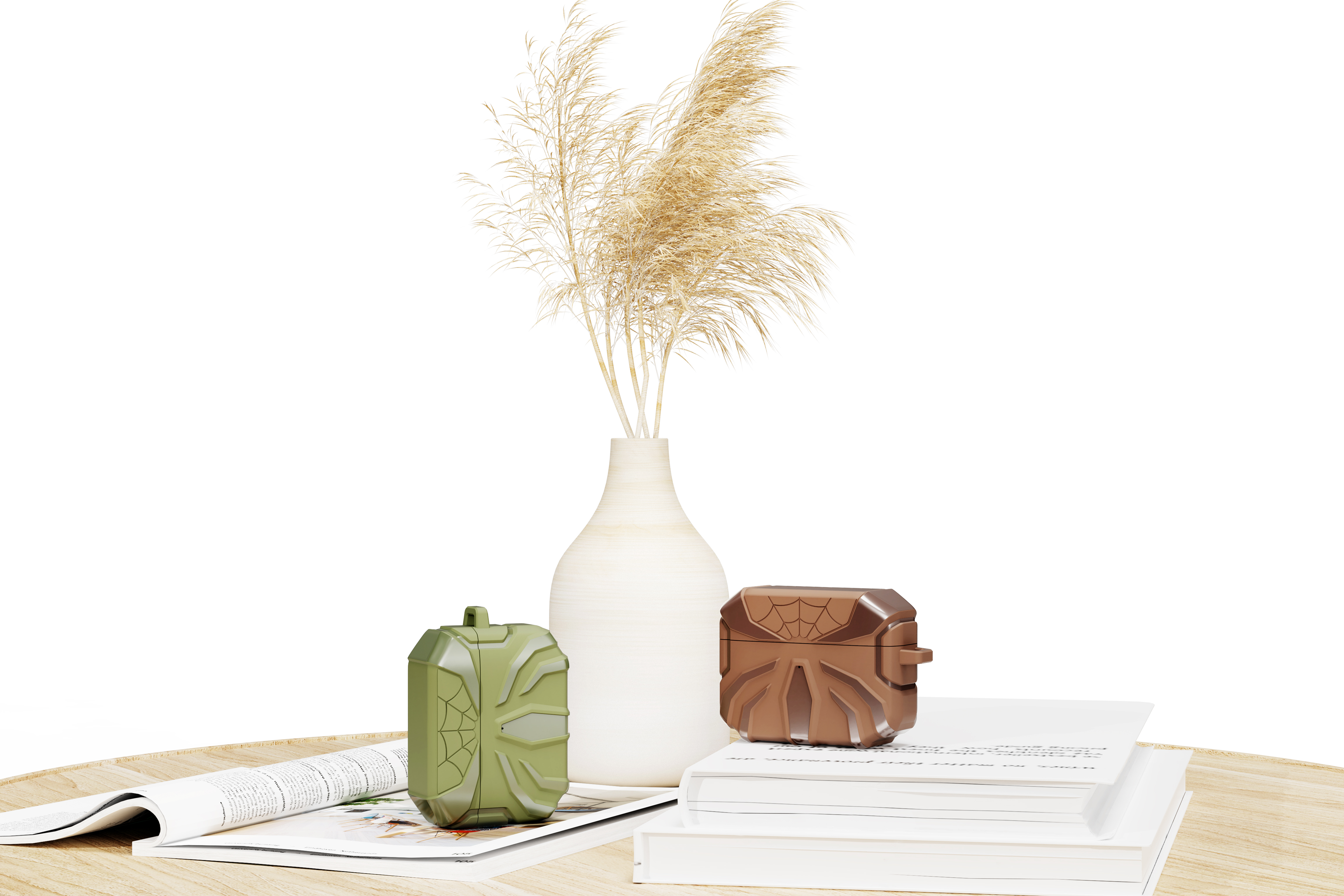 airpods，smart cover，Silicone protective sleeve，Upper bearing design，Earphone protective cover，industrial design，Apple Headset Protective Cover，