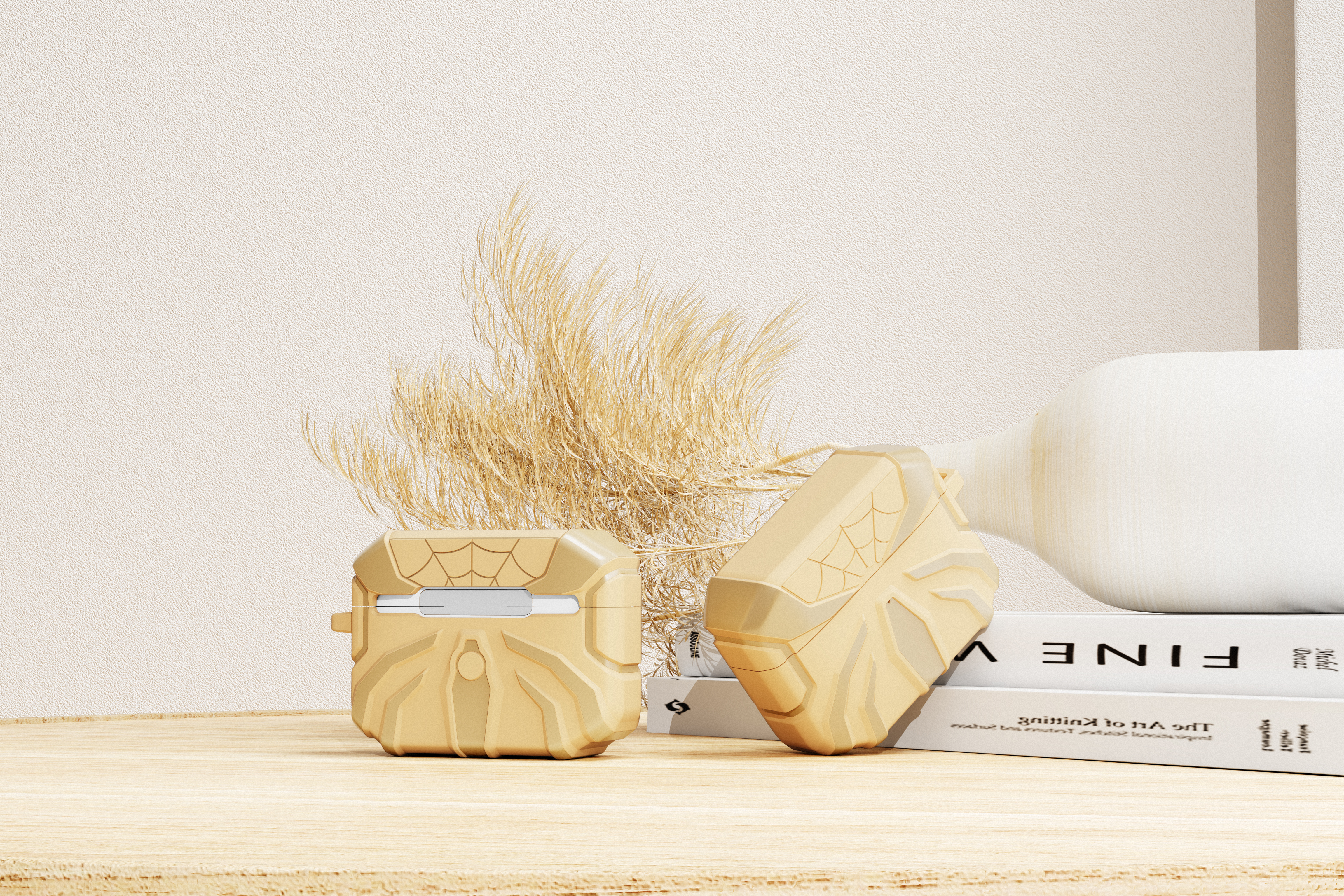 airpods，smart cover，Silicone protective sleeve，Upper bearing design，Earphone protective cover，industrial design，Apple Headset Protective Cover，