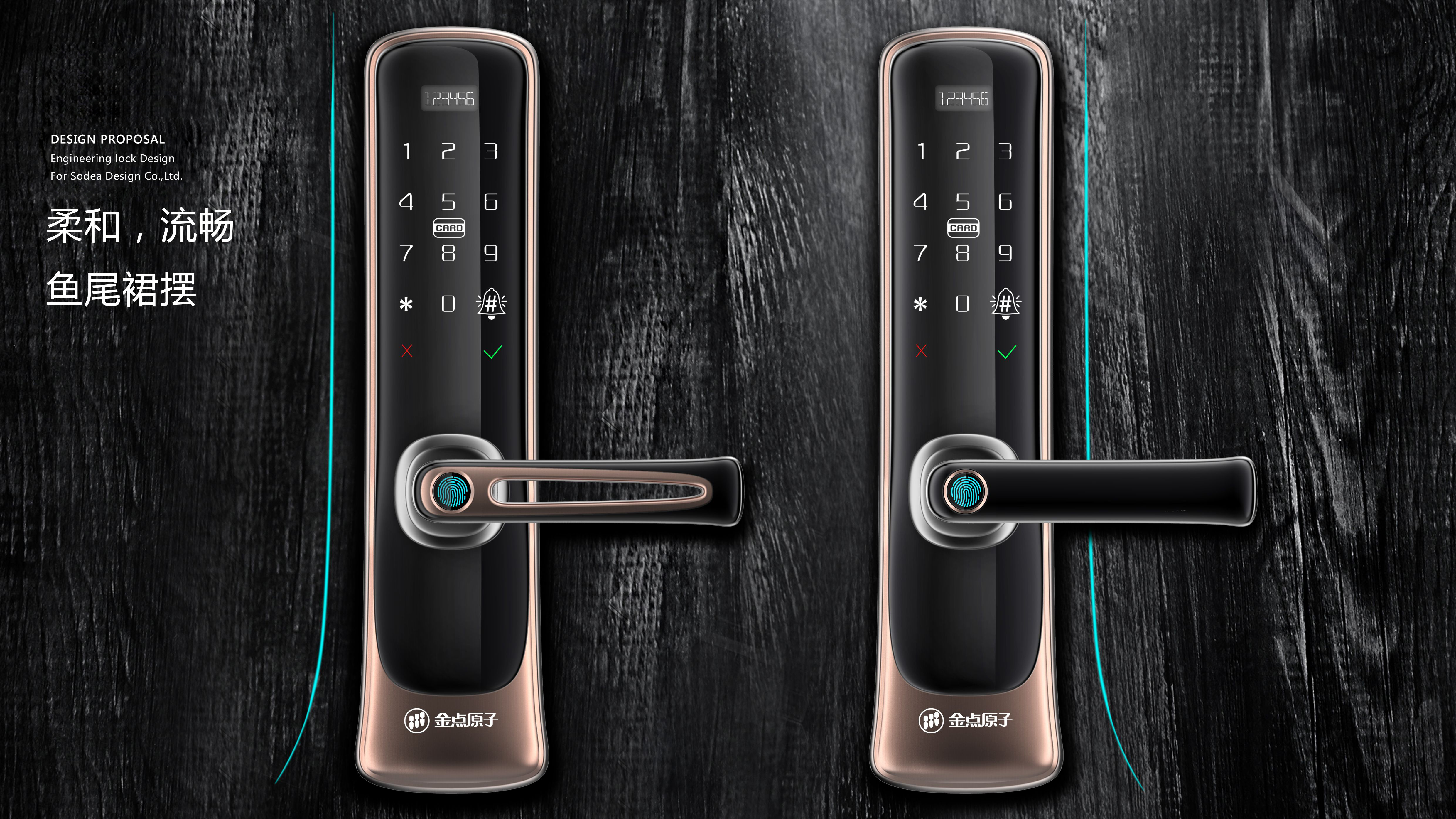 Engineering lock, glass door lock，