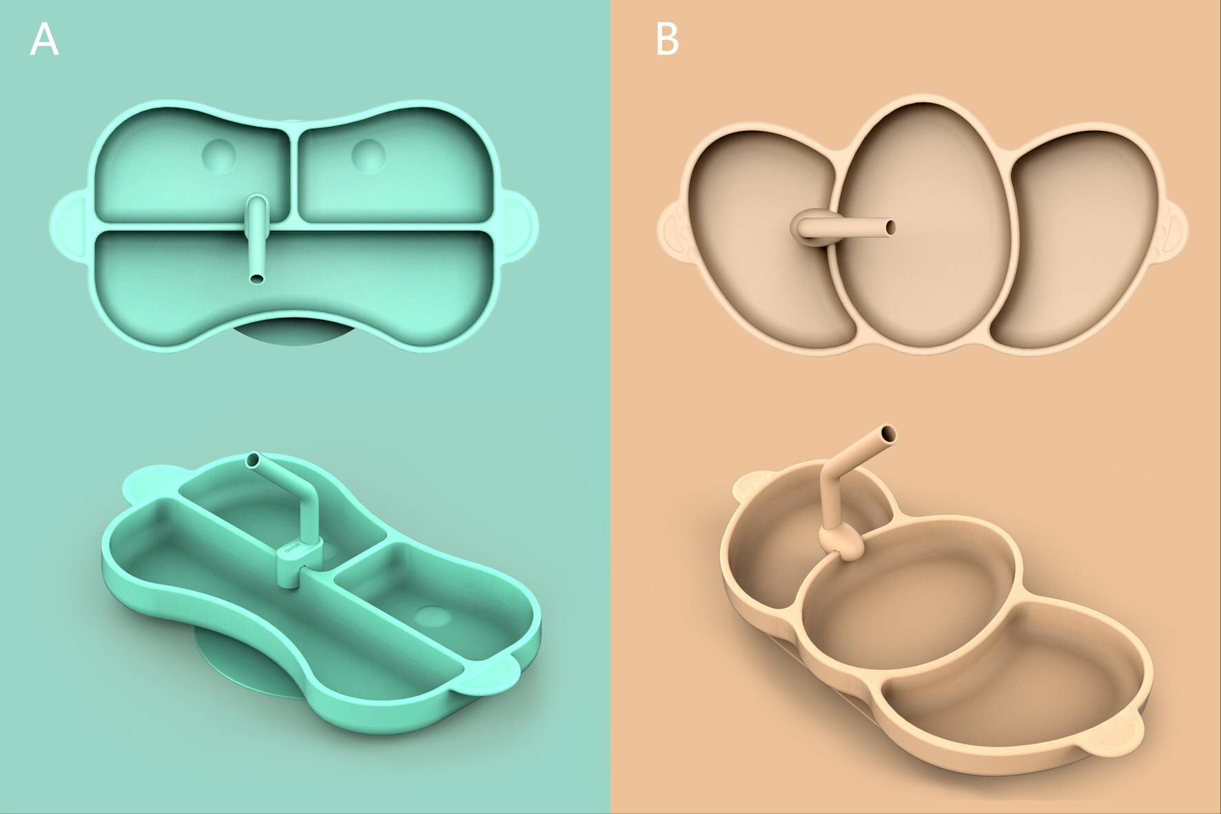 Maternal and infant products，Appearance design，Structural design，tableware，