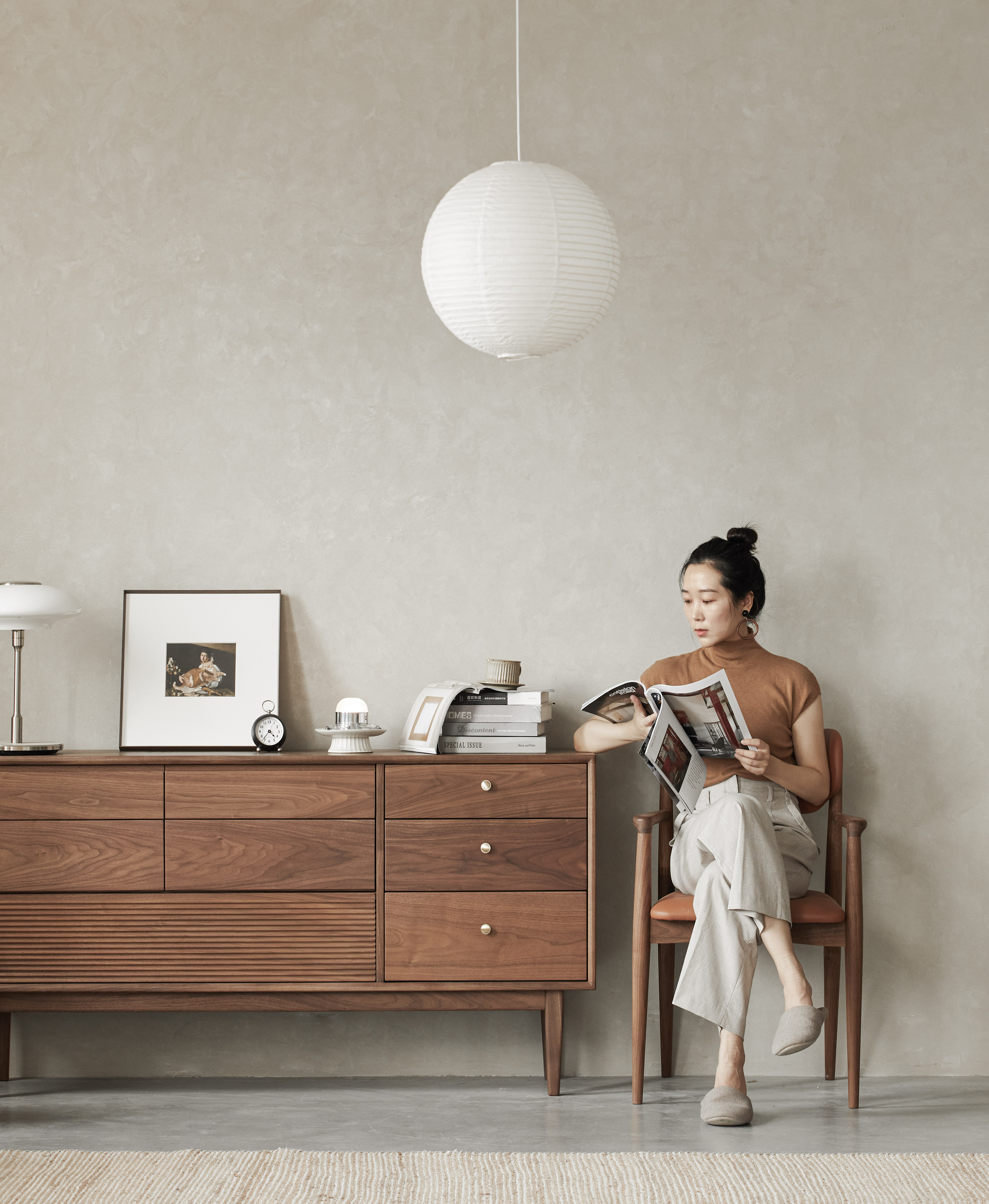 North American black walnut，Solid wood furniture，furniture design ，