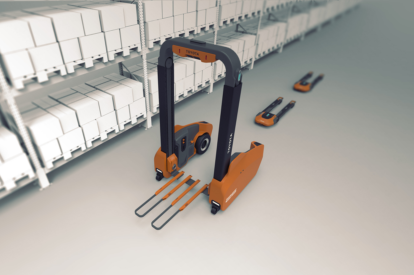 Toyota，Forklift，product design，industrial design，conceptual design，