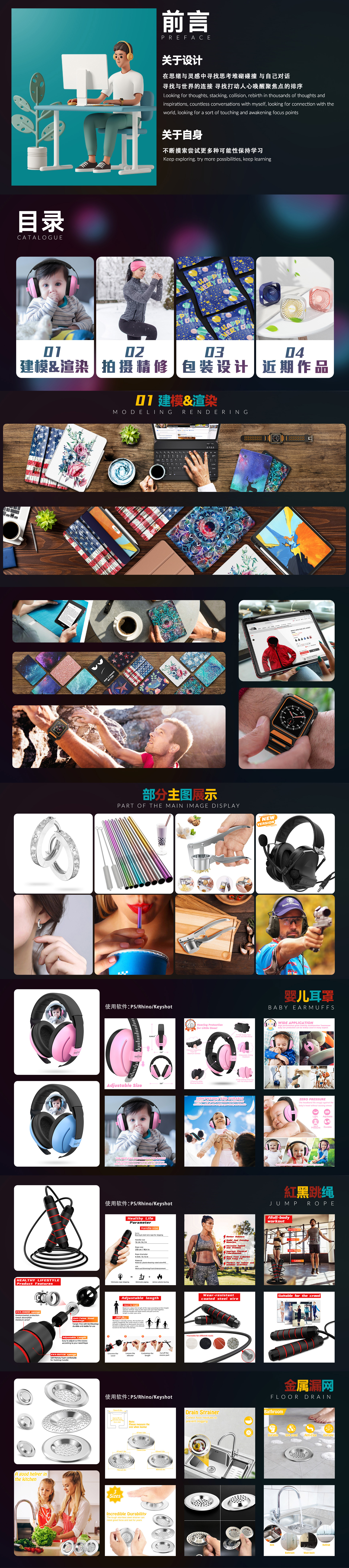 Amazon，keyshot，rhinoceros，ps，sample reels，