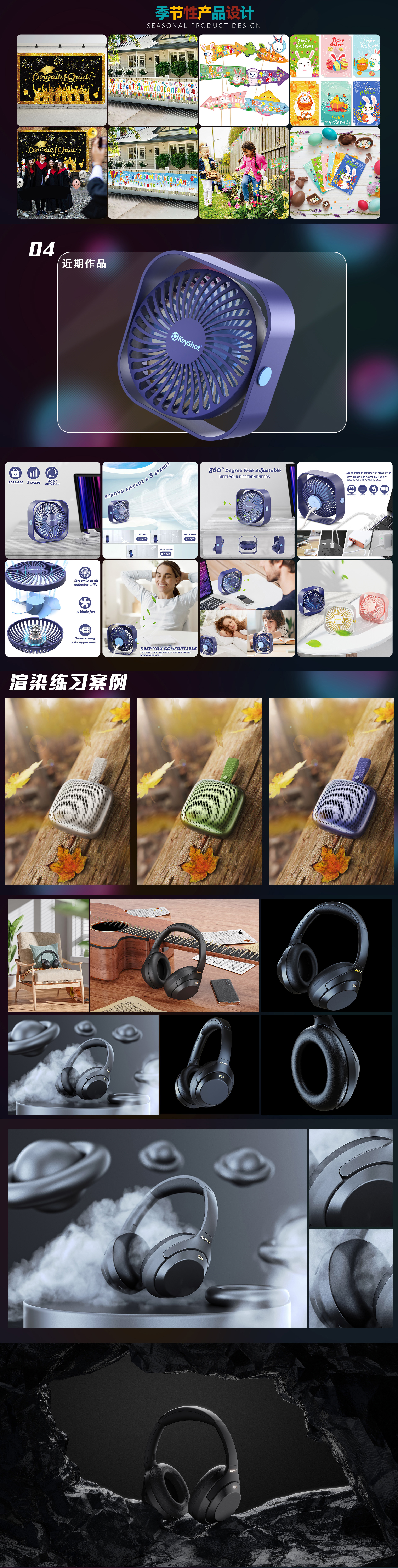 Amazon，keyshot，rhinoceros，ps，sample reels，