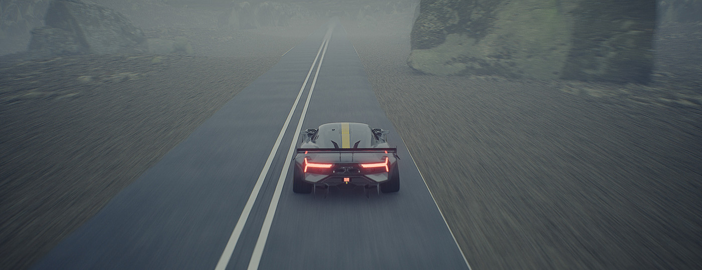 automobile，3d，Island operation，cgi，Unreal Engine ，