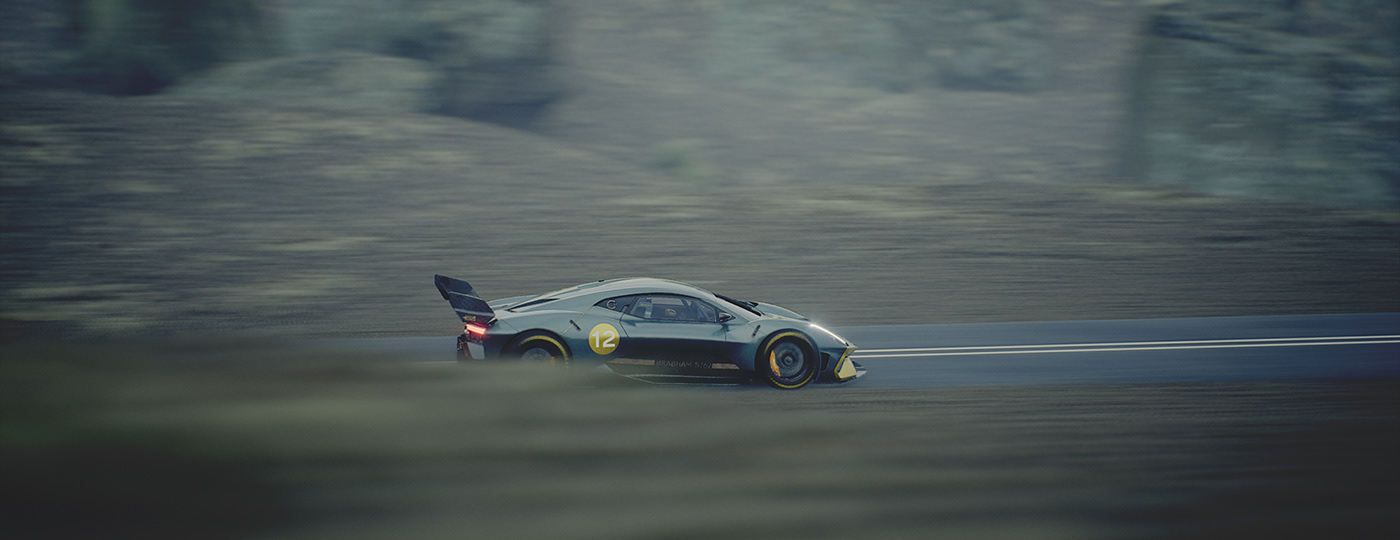 automobile，3d，Island operation，cgi，Unreal Engine ，