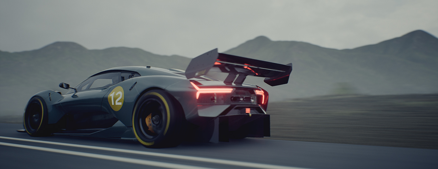 automobile，3d，Island operation，cgi，Unreal Engine ，