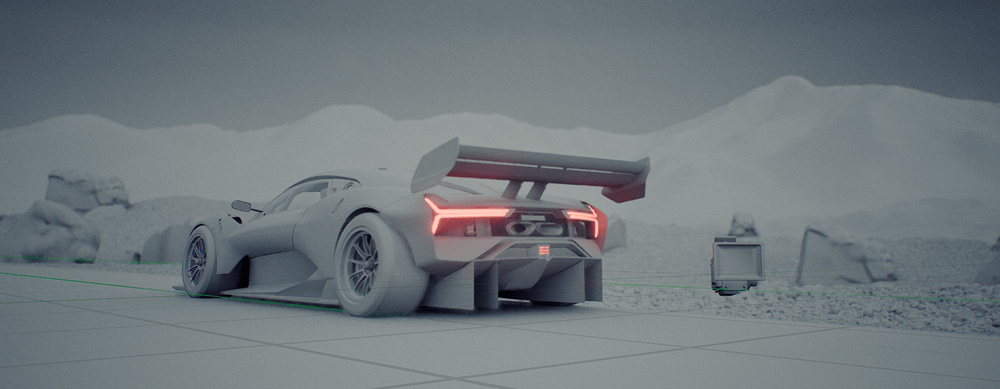 automobile，3d，Island operation，cgi，Unreal Engine ，