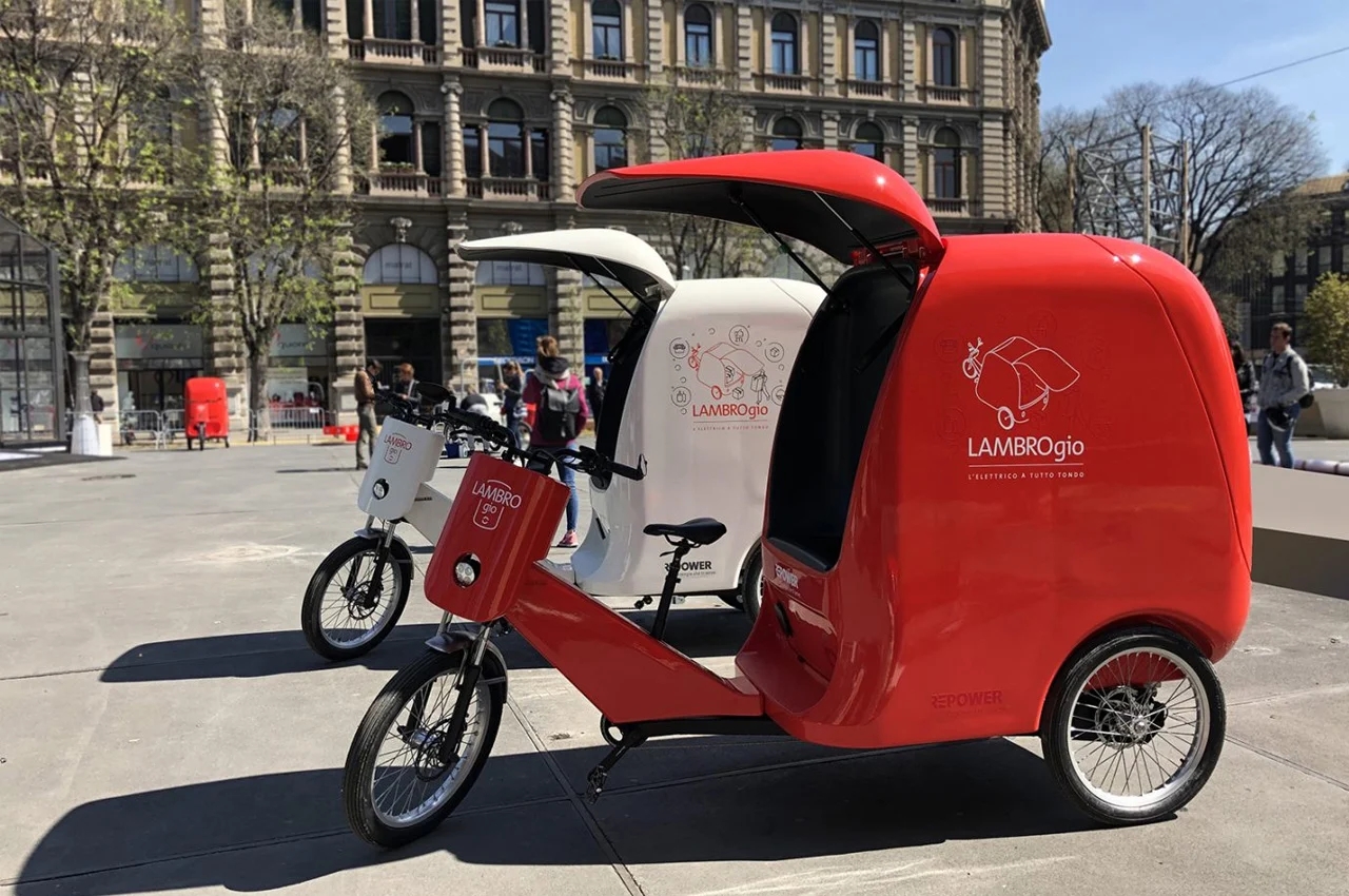 Cargo bicycle，Round，Electric，industrial design，