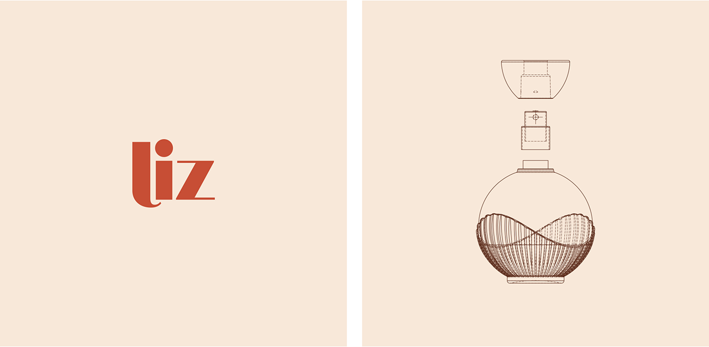 LIz，Perfume，brand，product design，Perfume bottle，packing design，