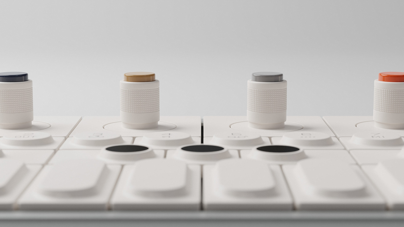 visualization，cgi，3d，product design，Synthesizer，