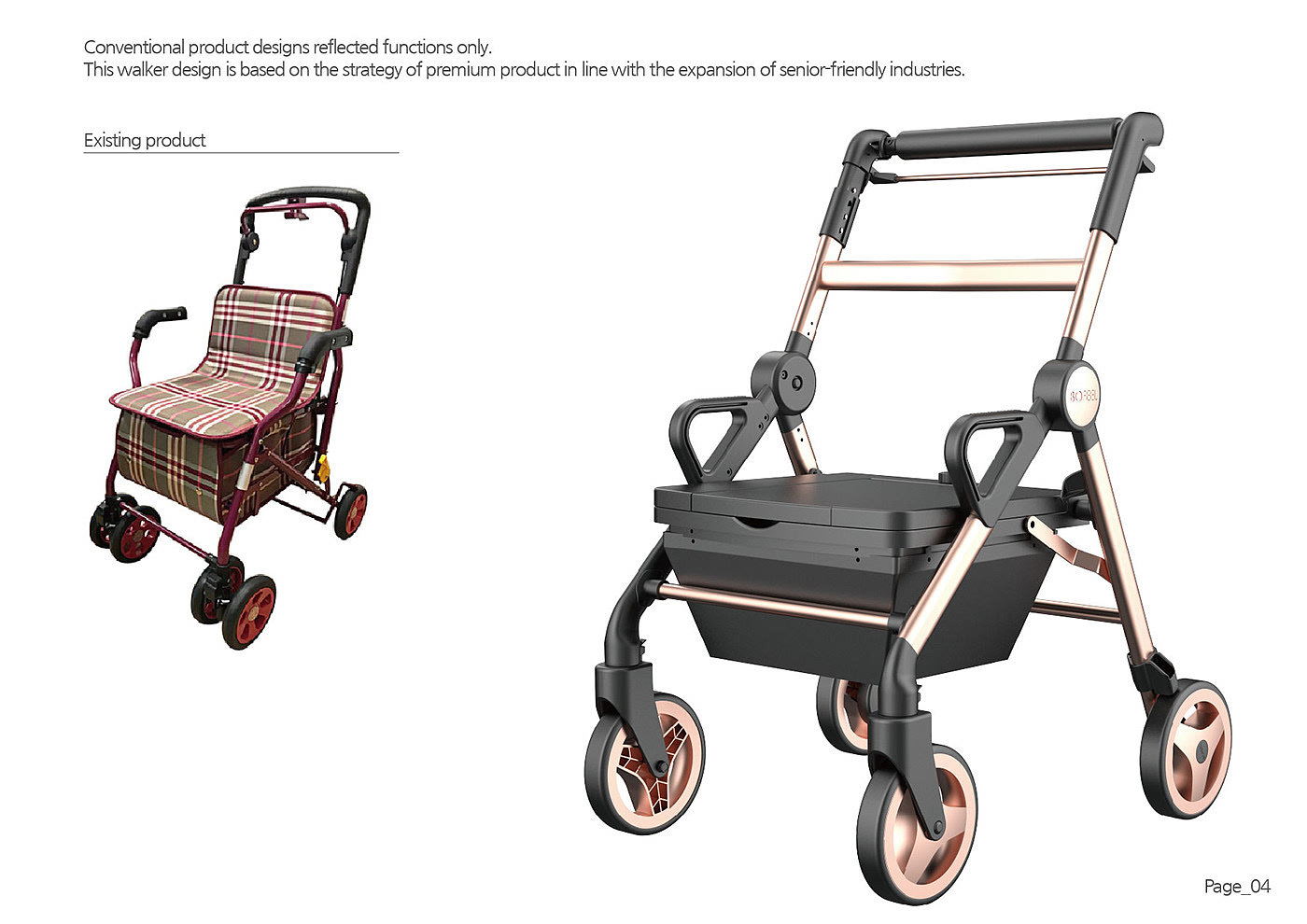 Walker，3d，brand，chair，Hand push chair，Foldable，