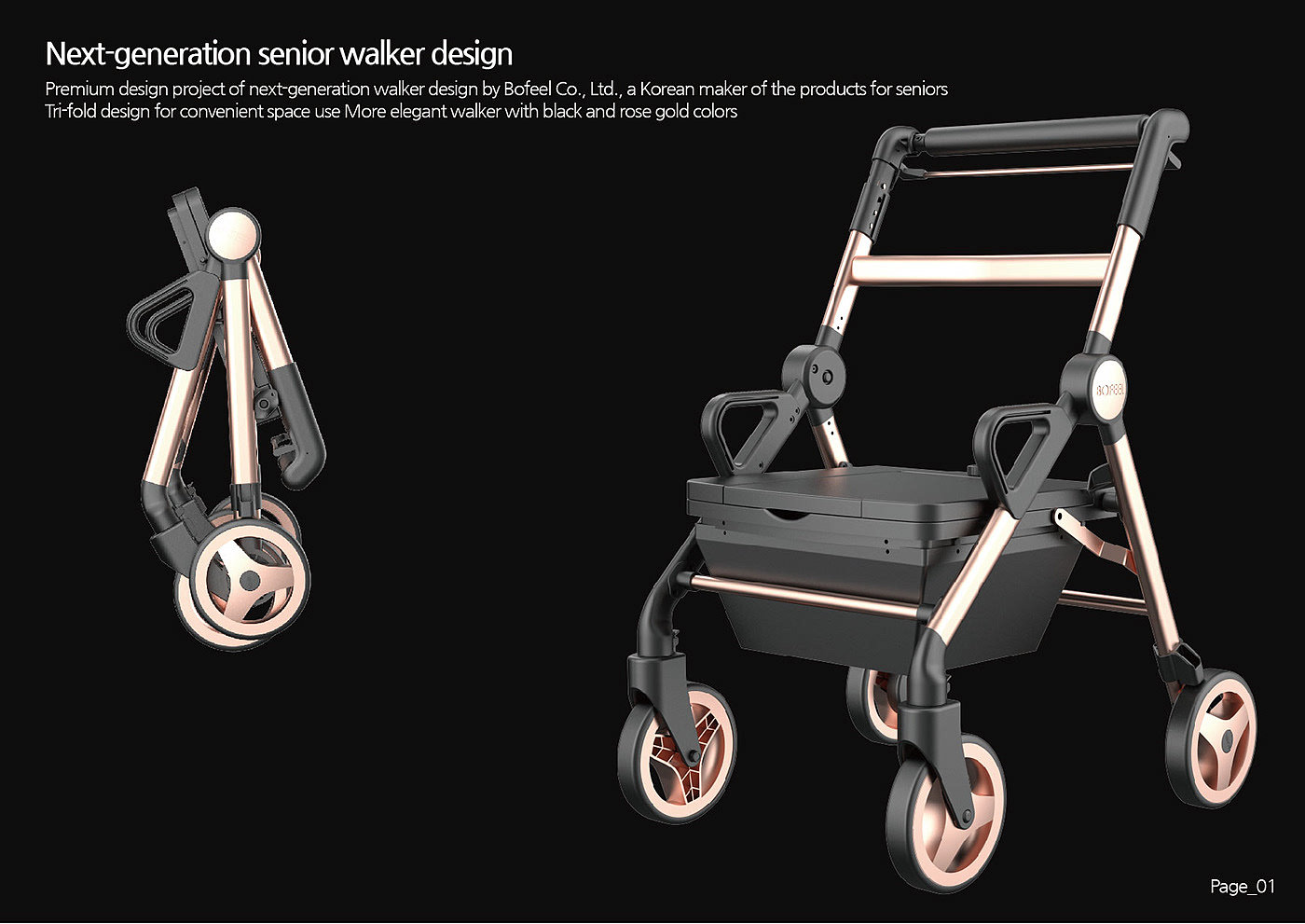 Walker，3d，brand，chair，Hand push chair，Foldable，