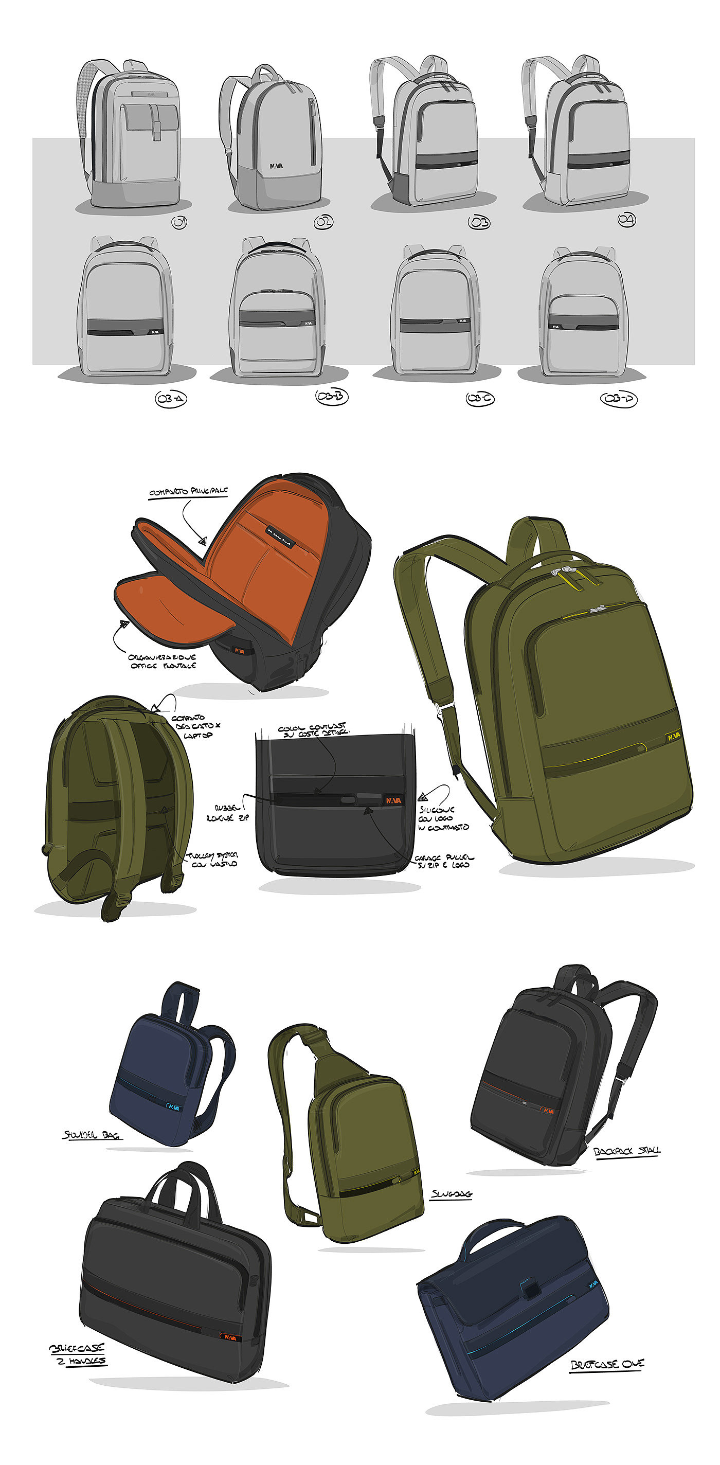 Bag design，knapsack，product design，textile，