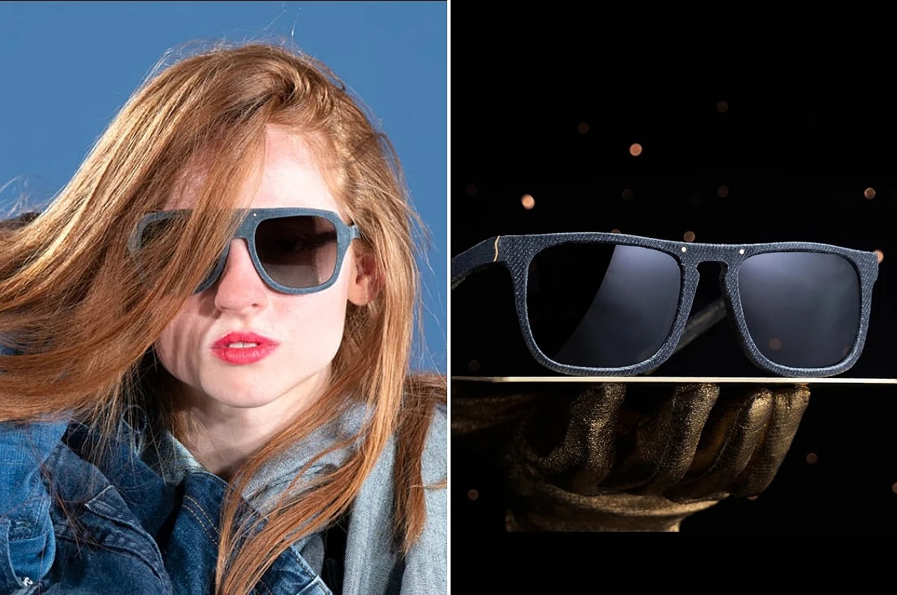 太阳镜，眼镜，产品设计，环保，材质，牛仔布材料，