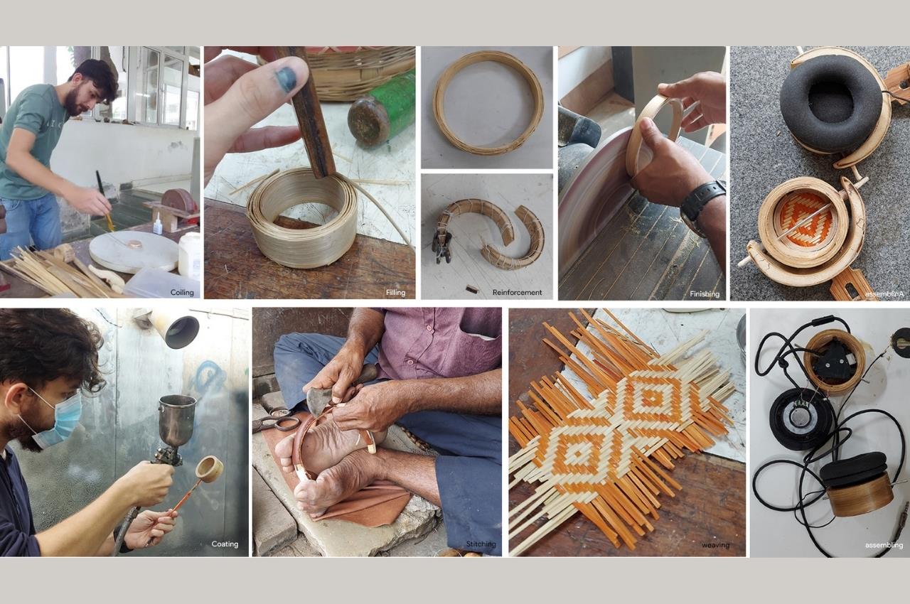 Appearance design，Bamboo，environment protection，headset，