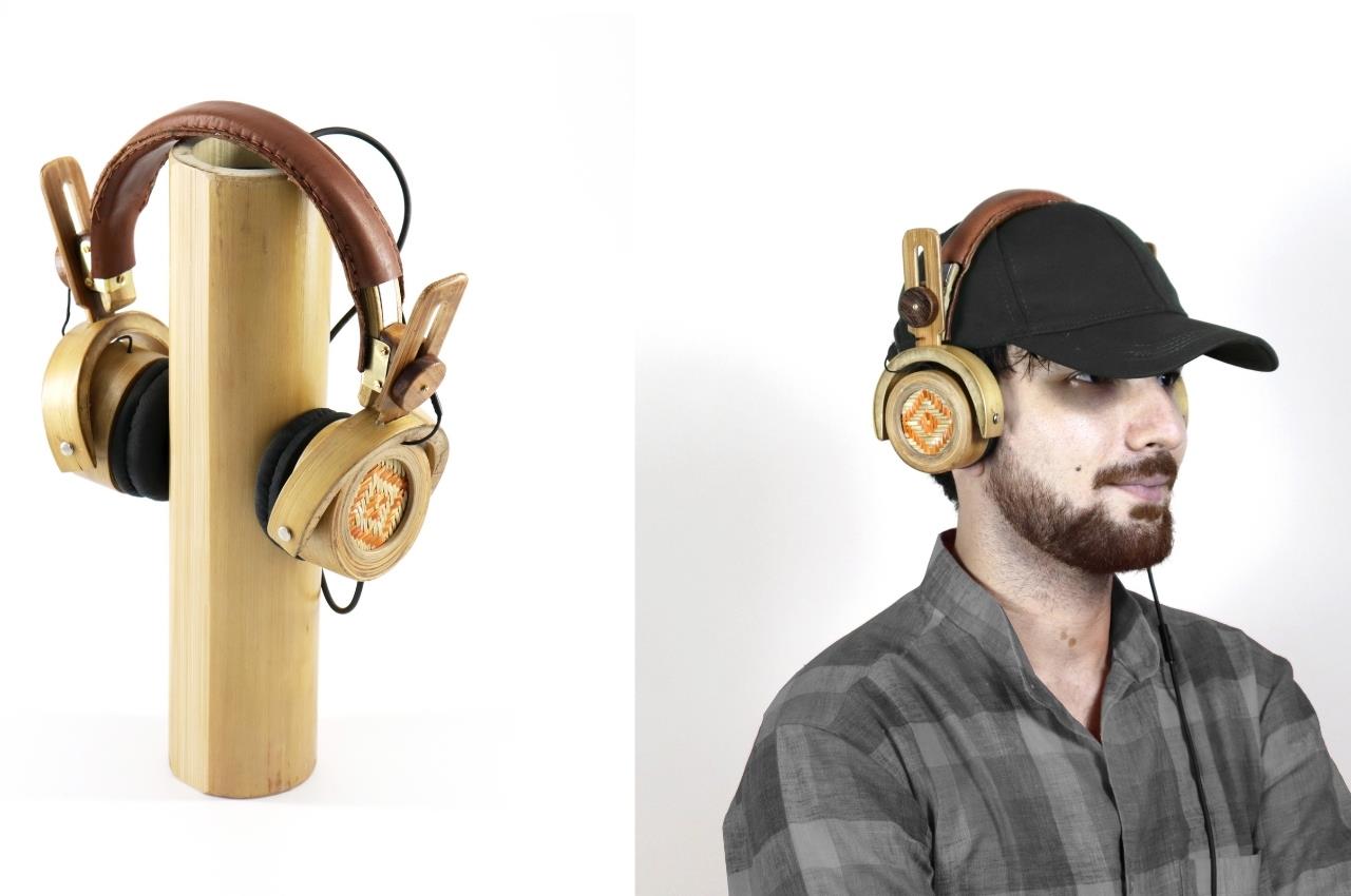 Appearance design，Bamboo，environment protection，headset，