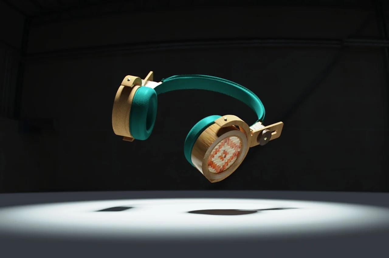 Appearance design，Bamboo，environment protection，headset，