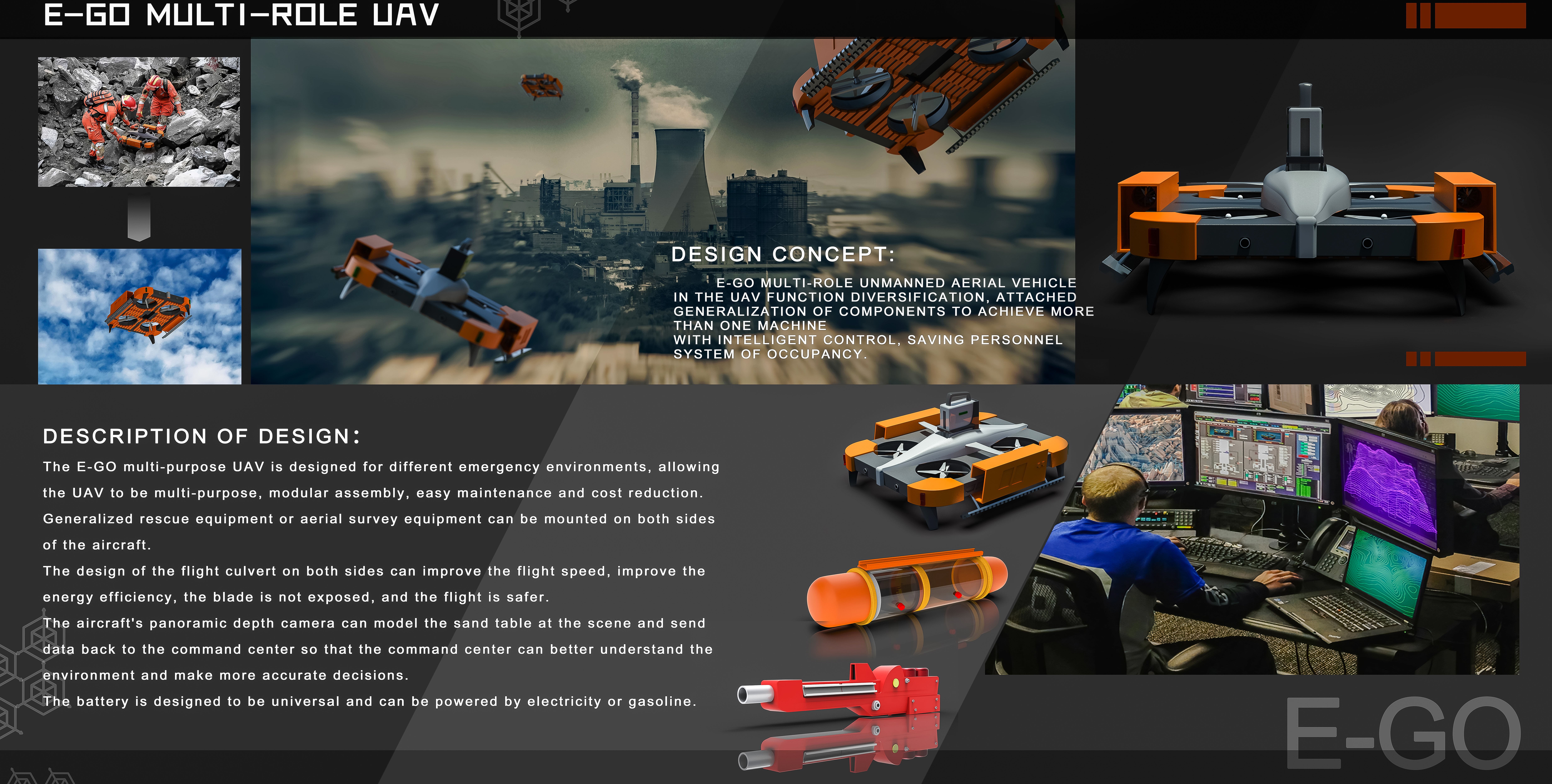 UAV，UAV，Multipurpose UAV，E-GO，