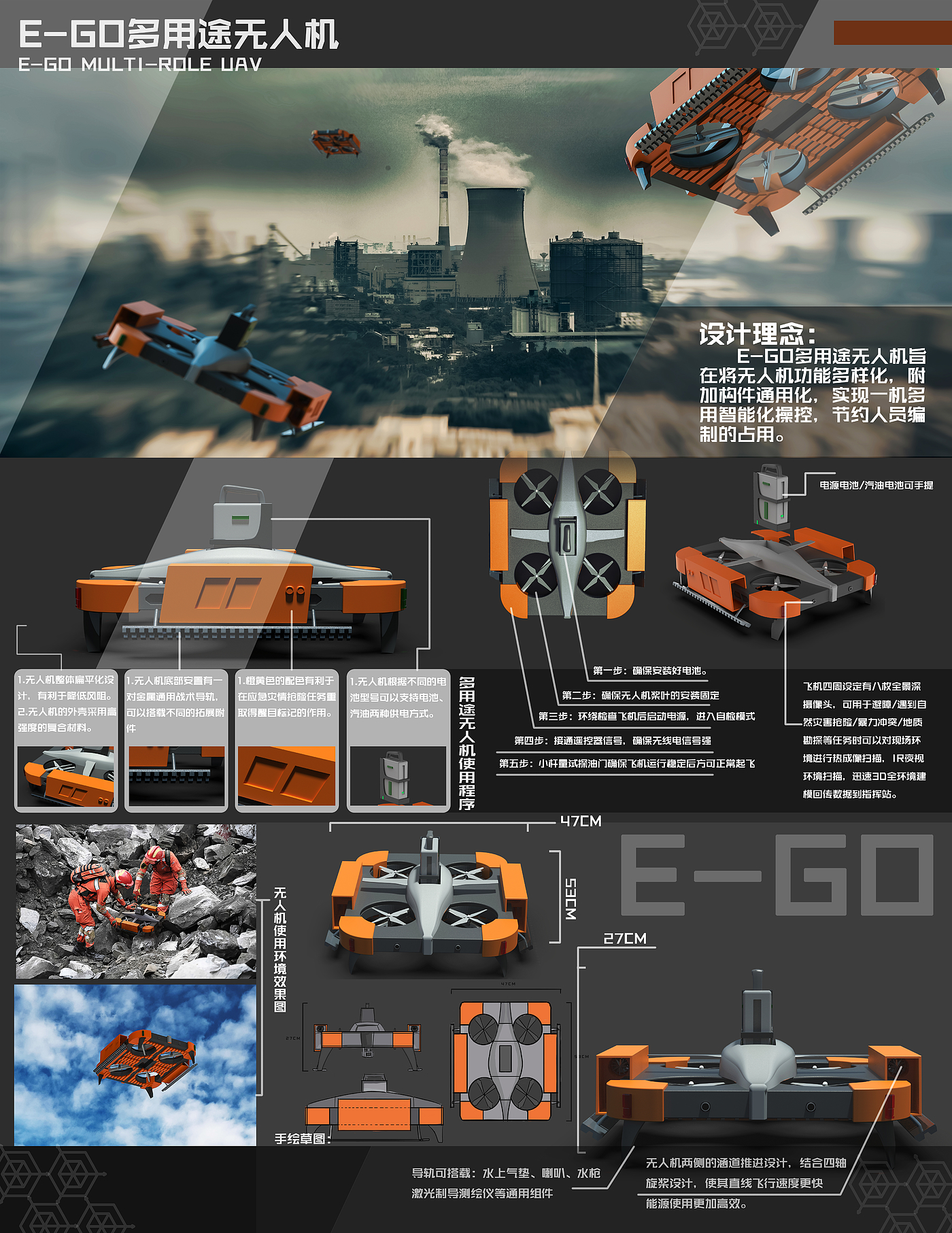 UAV，UAV，Multipurpose UAV，E-GO，