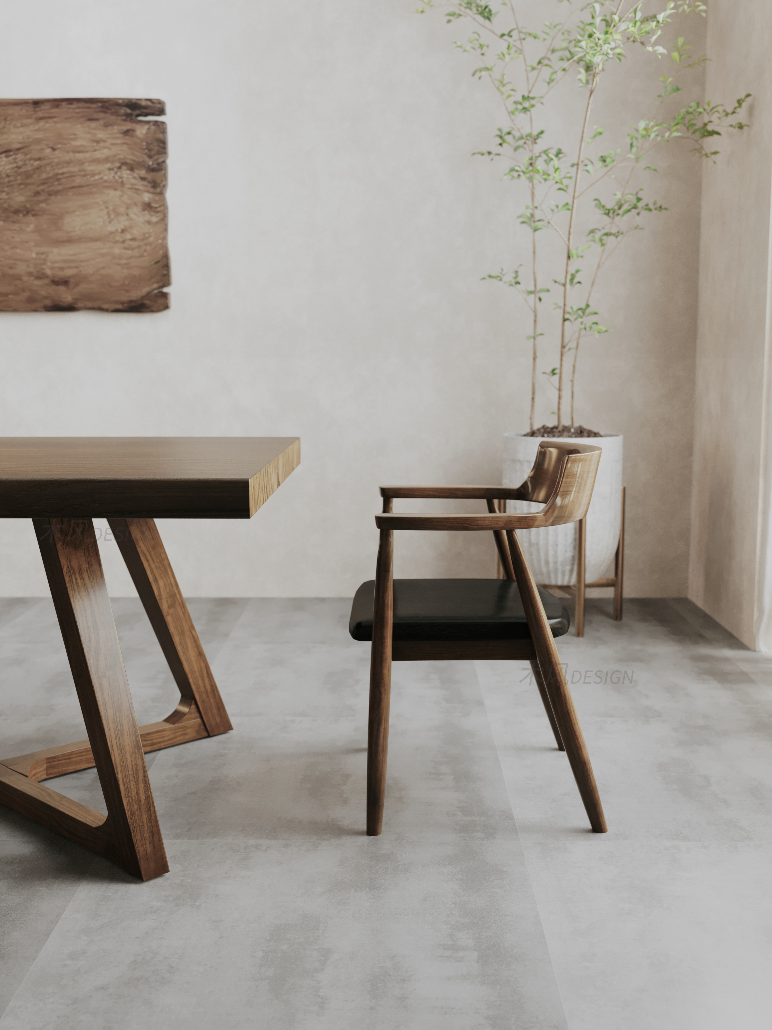 Tea tables and chairs，design sketch，furniture，online retailers，solid wood，corona，