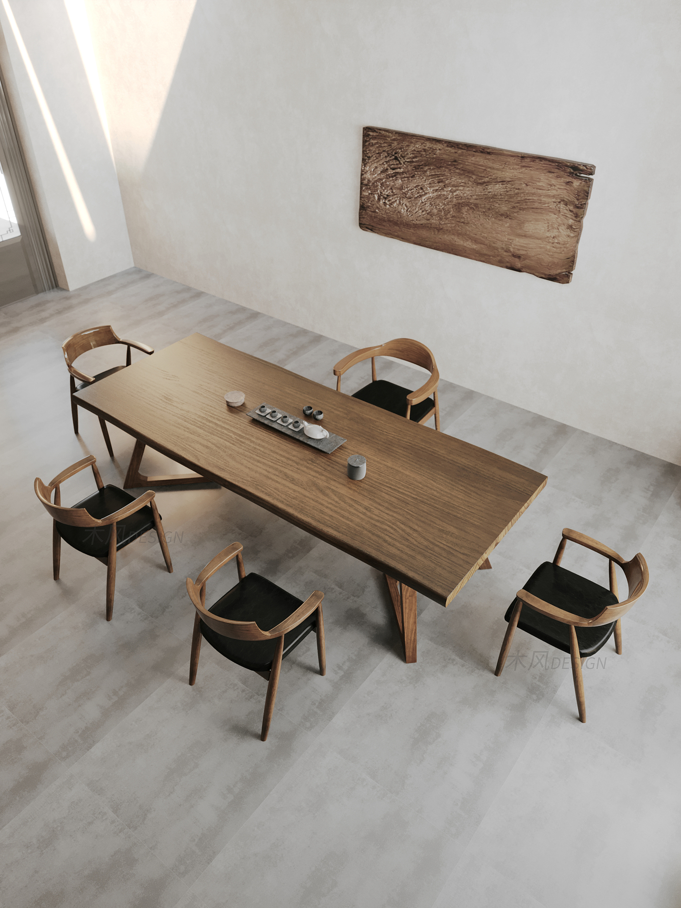 Tea tables and chairs，design sketch，furniture，online retailers，solid wood，corona，