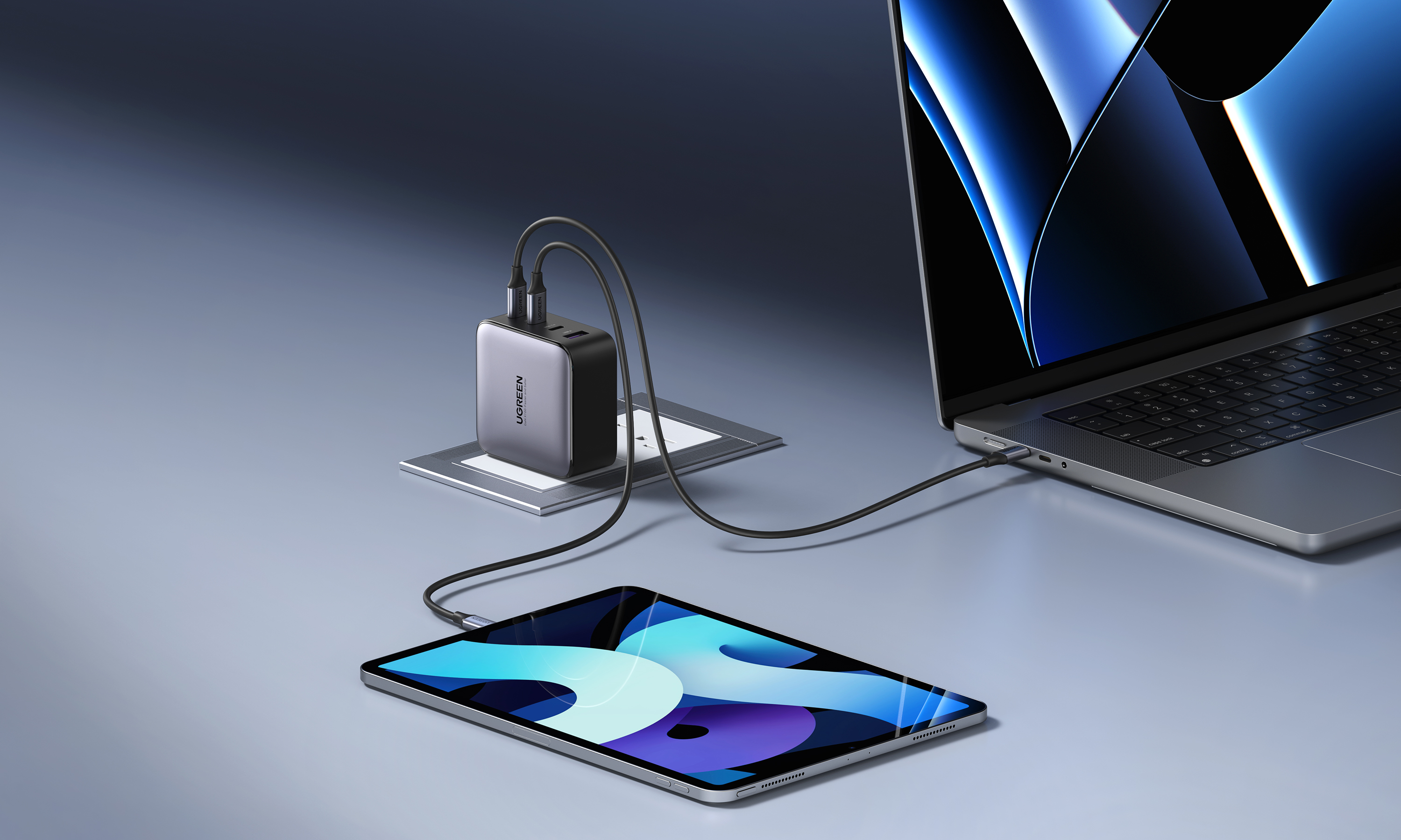 Product rendering，keyshot，Digital product rendering，Charging head，