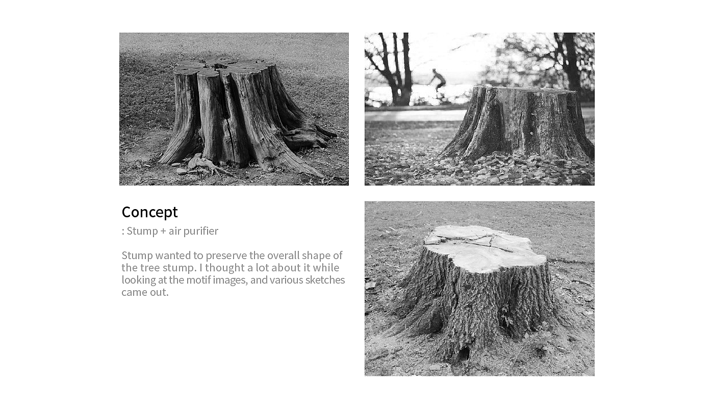 WooJin Shin，air cleaner，product design，"The Stump"，