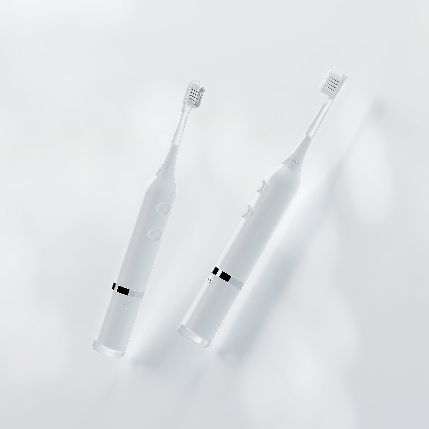 Second White，Electric toothbrush，product design，"Glacier"，white，