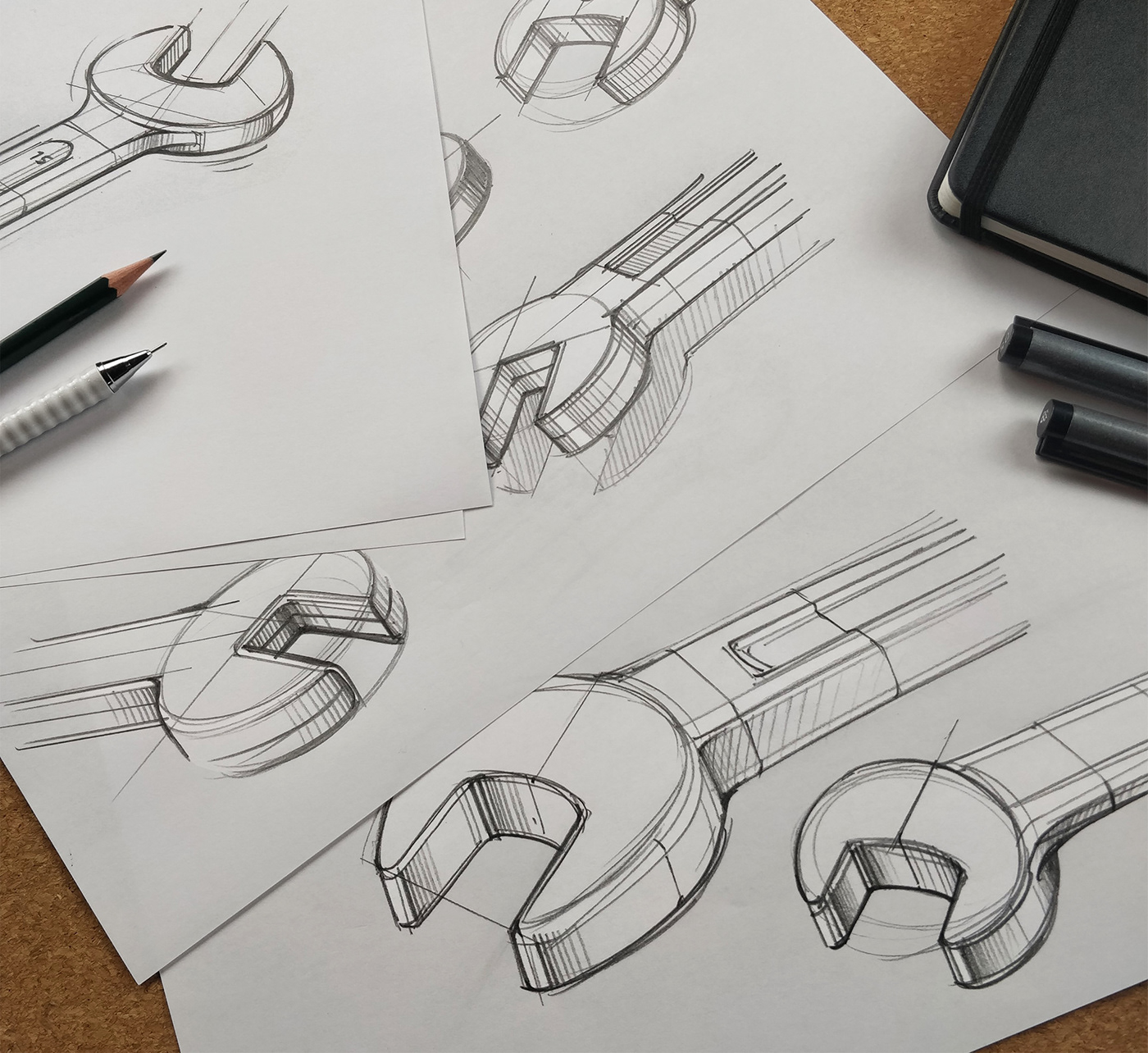 Marius Kindler，Sketch，two thousand and twenty-two，Hand drawn products，Marker expression，