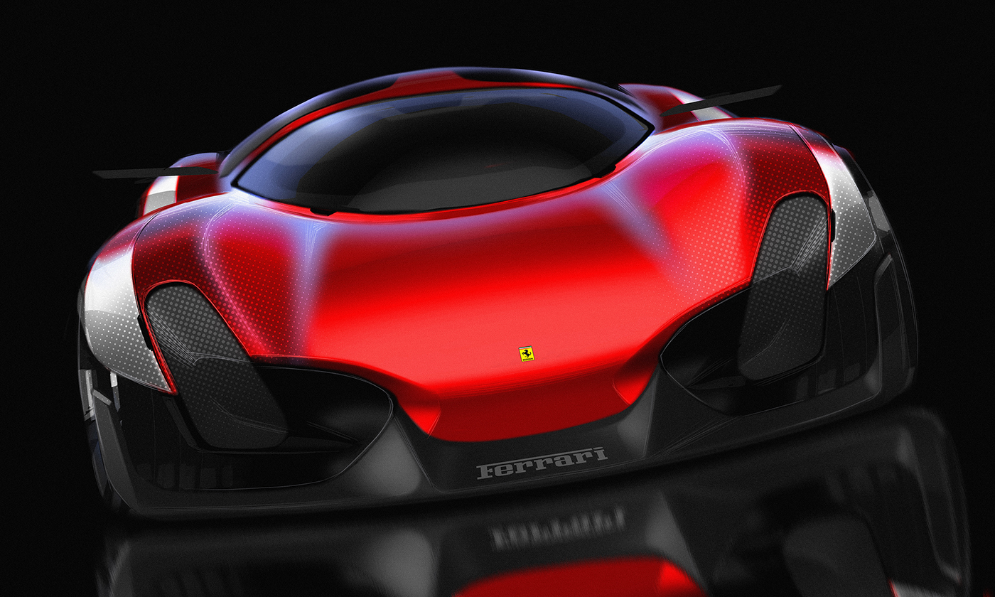 industrial design，Hand drawn，Render，automobile，