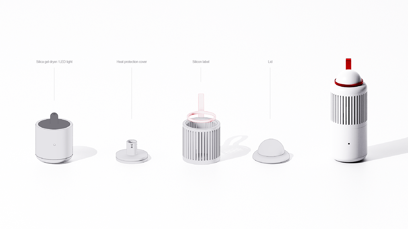 TERU，Junyoung Jang，product design，Silicone Dehumidifier，Japanese doll，Teru teru bozu，User experience design，