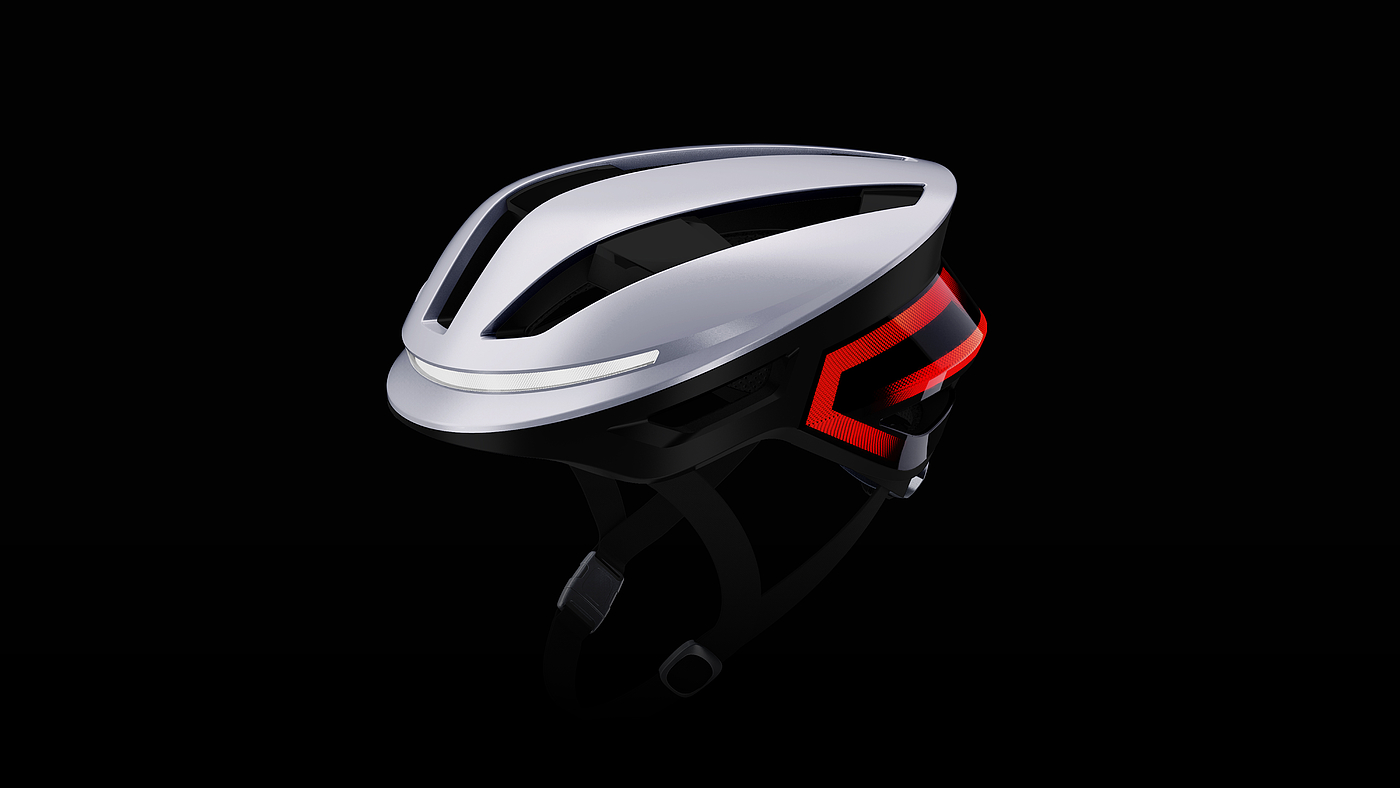 Bicycle，Helmet，lamp，automative lighting，motion，science and technology，cmf，future，