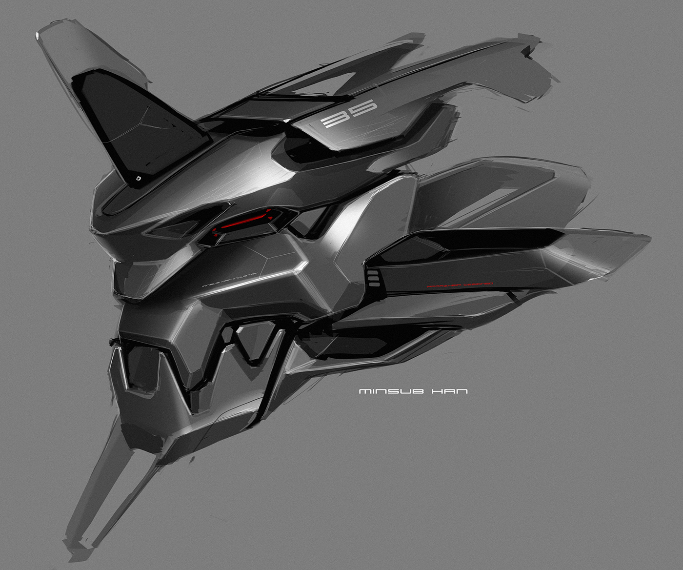 industrial design，Hand drawn，Render，automobile，