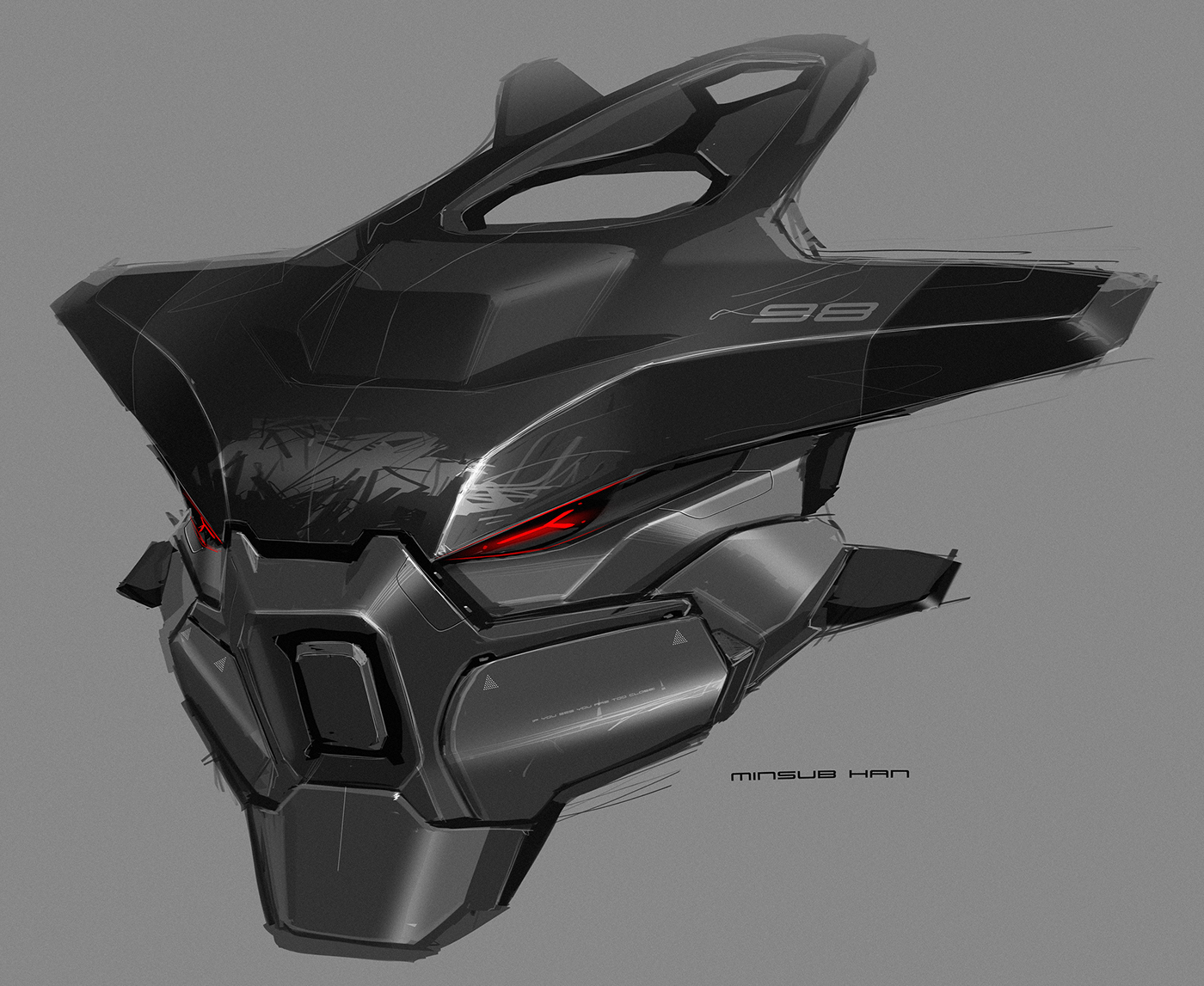 industrial design，Hand drawn，Render，automobile，