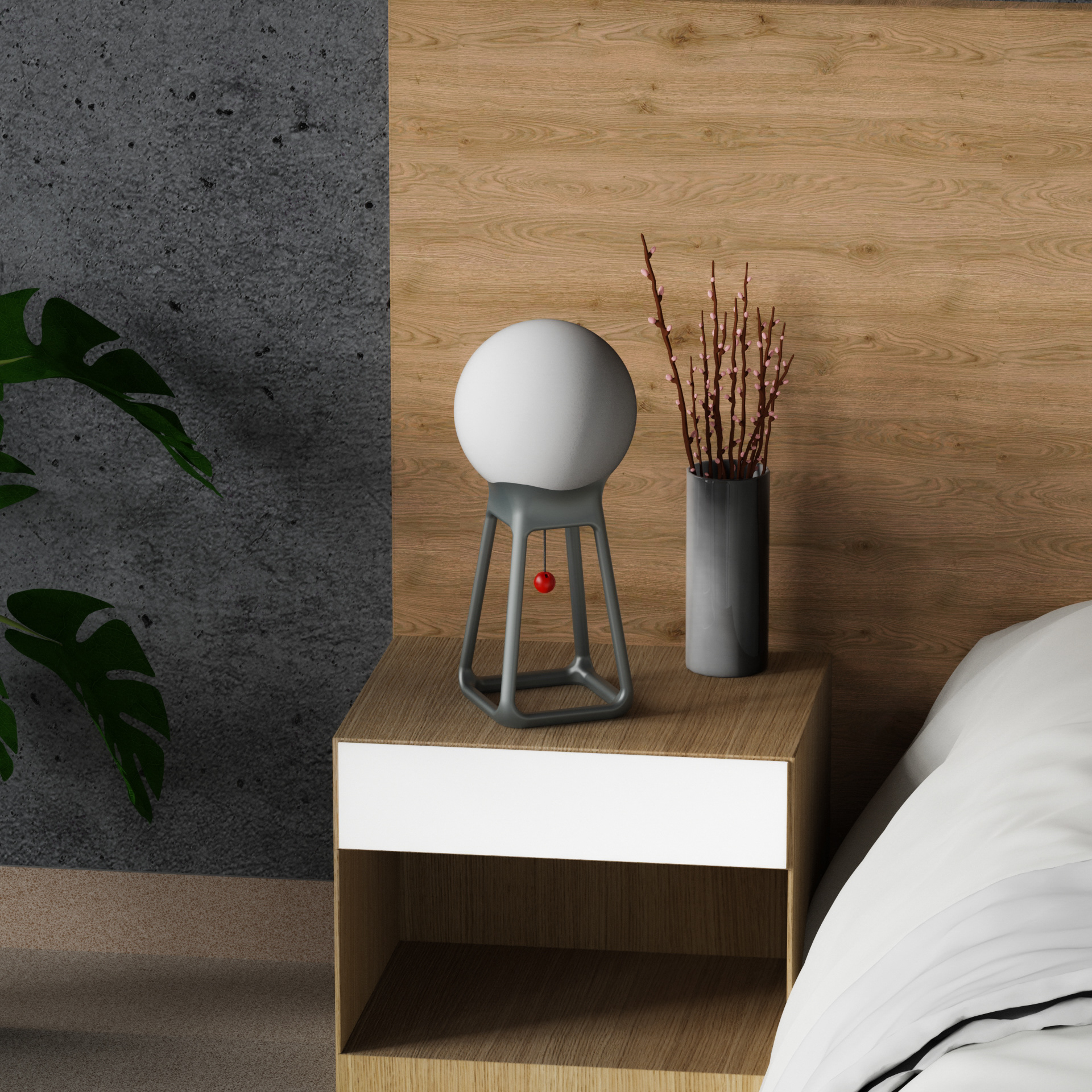 Desk lamp，ornament，spherical，Moon，