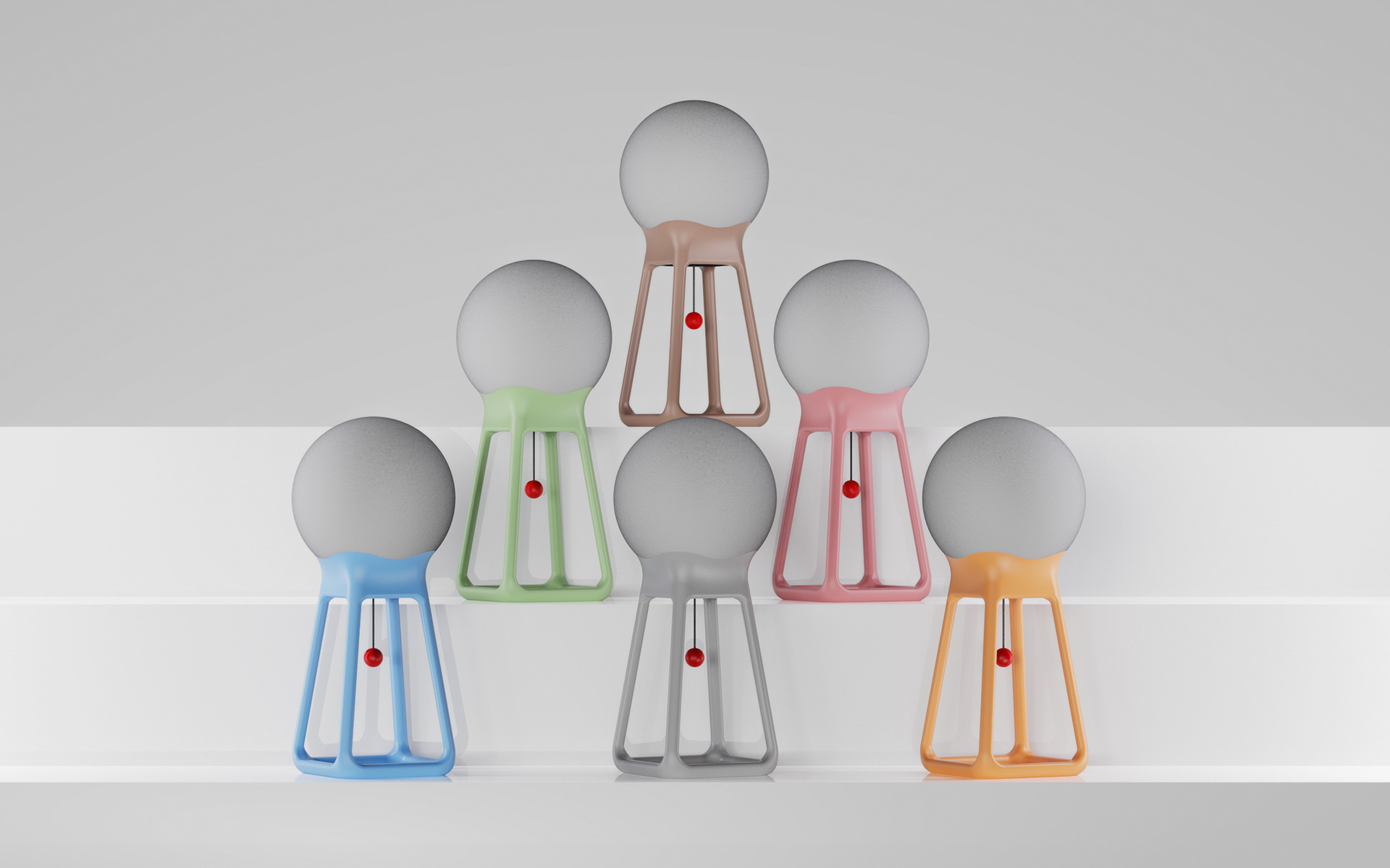 Desk lamp，ornament，spherical，Moon，